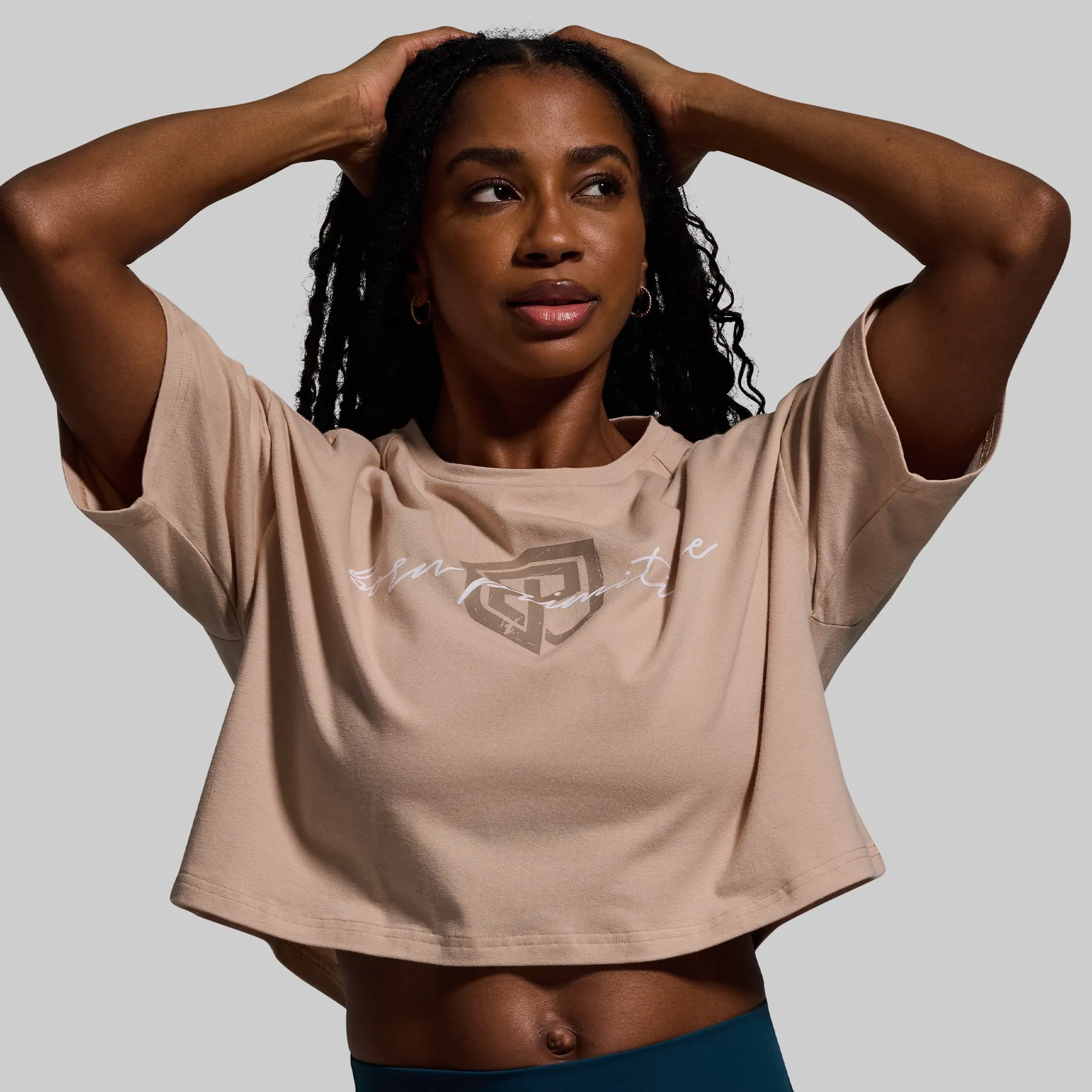 Training Crop Tee 2.0 (Barefoot-Script) sold by Born Primitive product image thumbnail 3