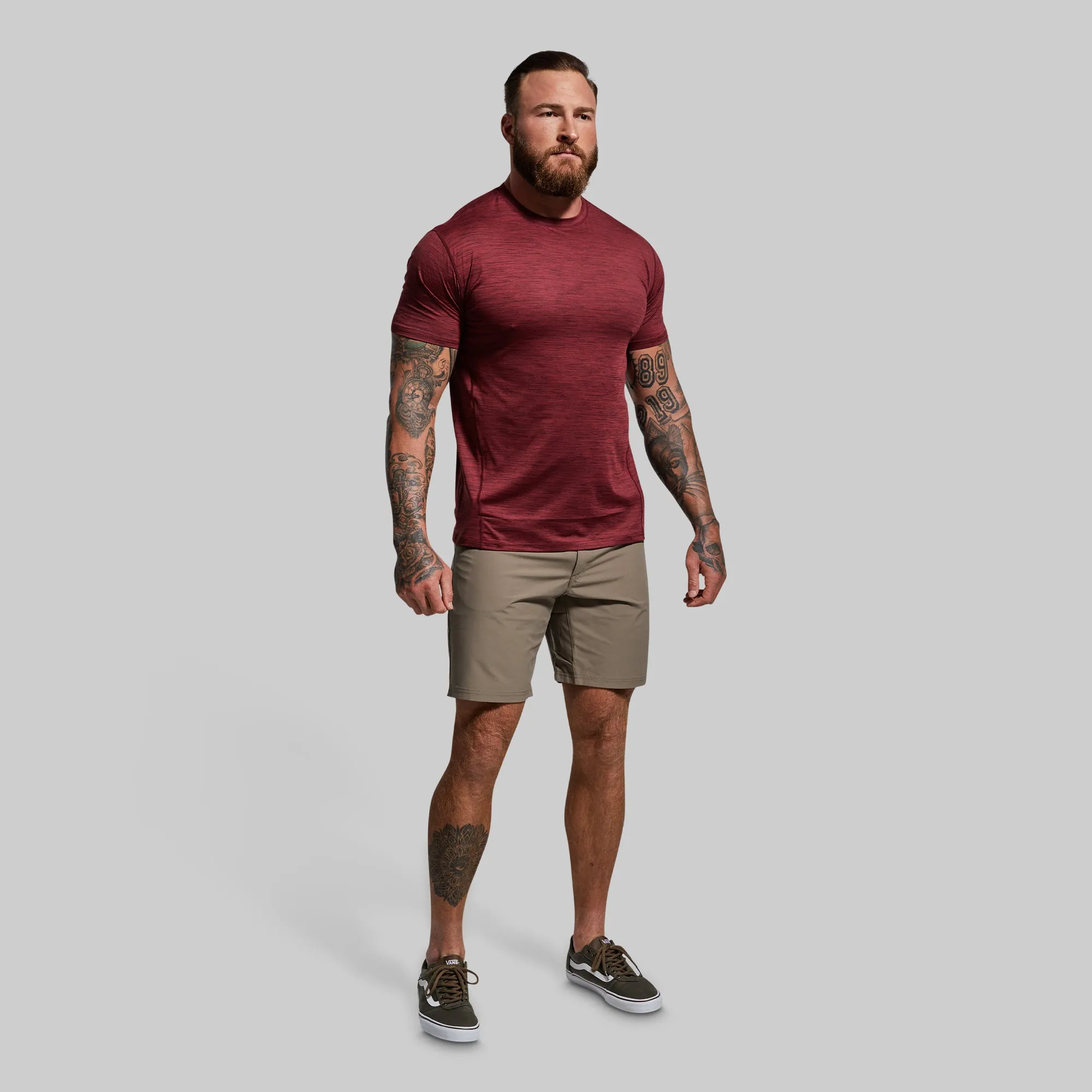 Athleisure Tee (Maroon) sold by Born Primitive product image thumbnail 3