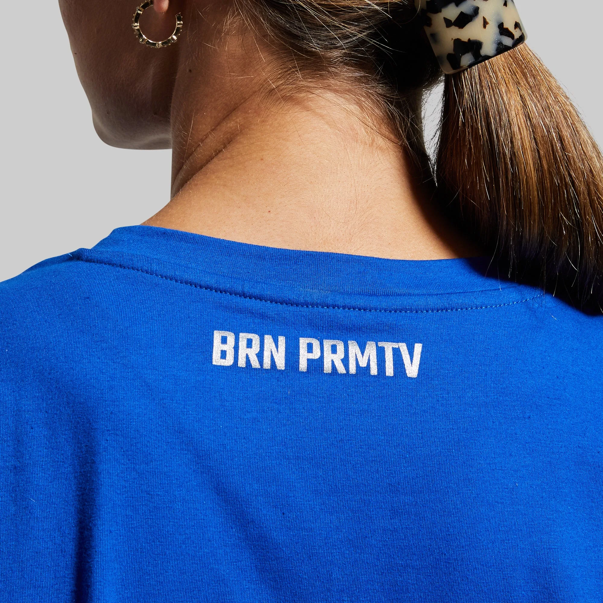 Training Crop Tee (Electric Royal) sold by Born Primitive product image thumbnail 3