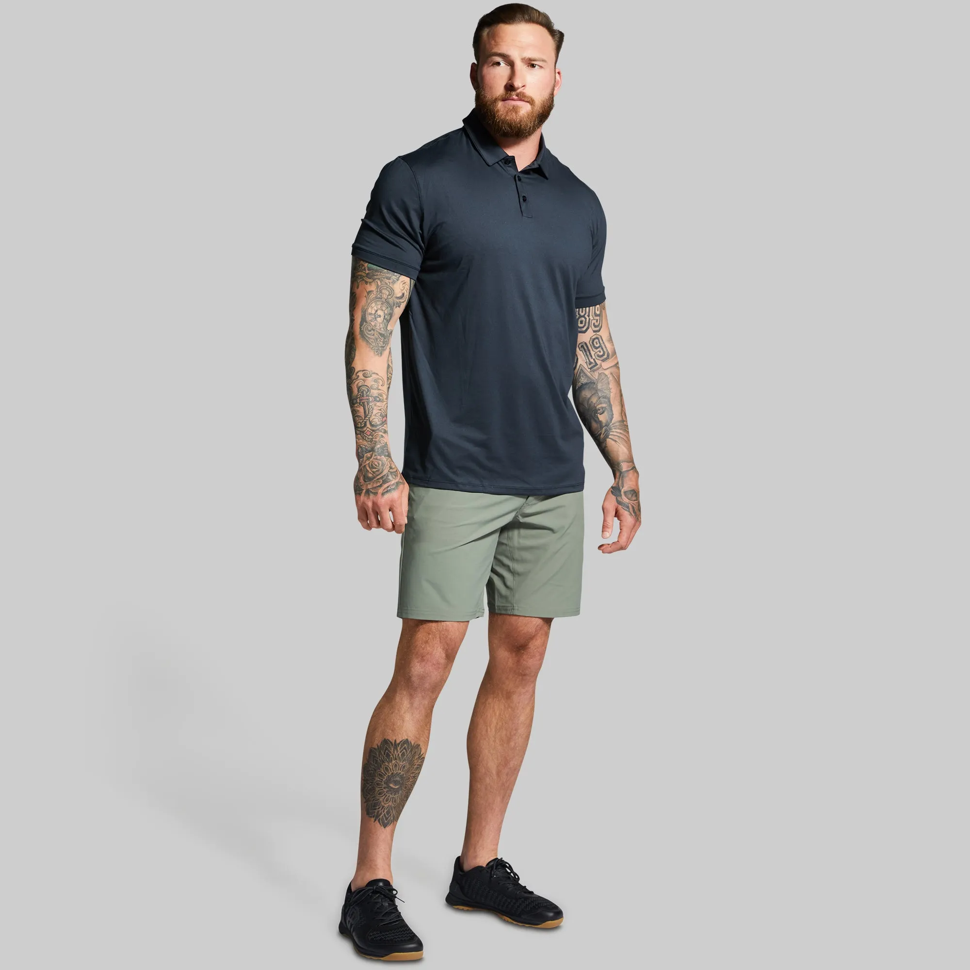Athleisure Polo (Black) sold by Born Primitive product image thumbnail 4