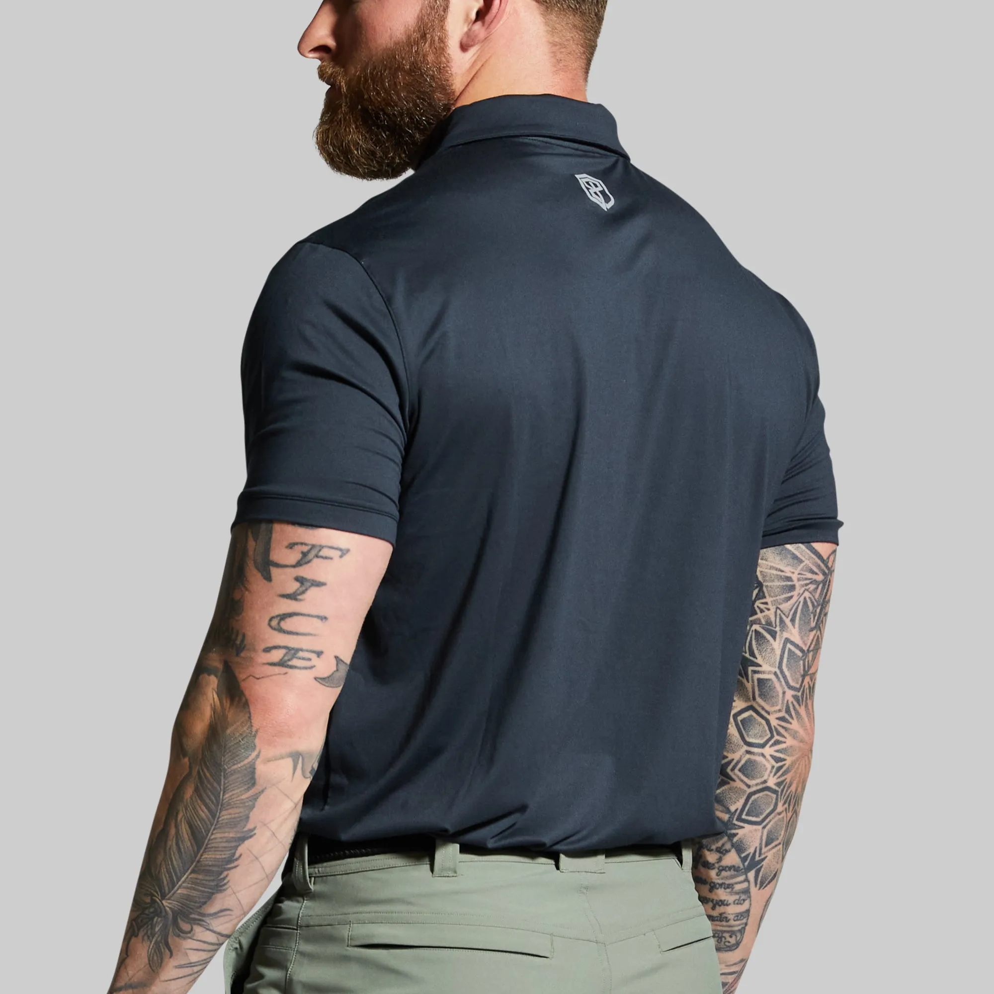 Athleisure Polo (Black) sold by Born Primitive product image thumbnail 3