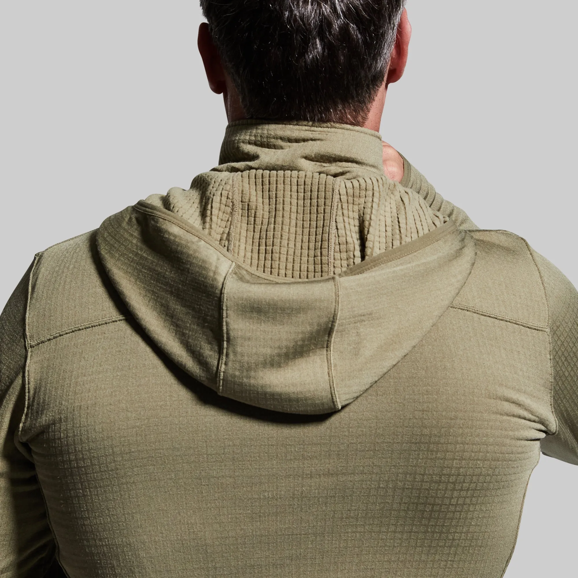 Men's Quiver Half Zip Hoodie (Sage Brush) sold by Born Primitive product image thumbnail 4