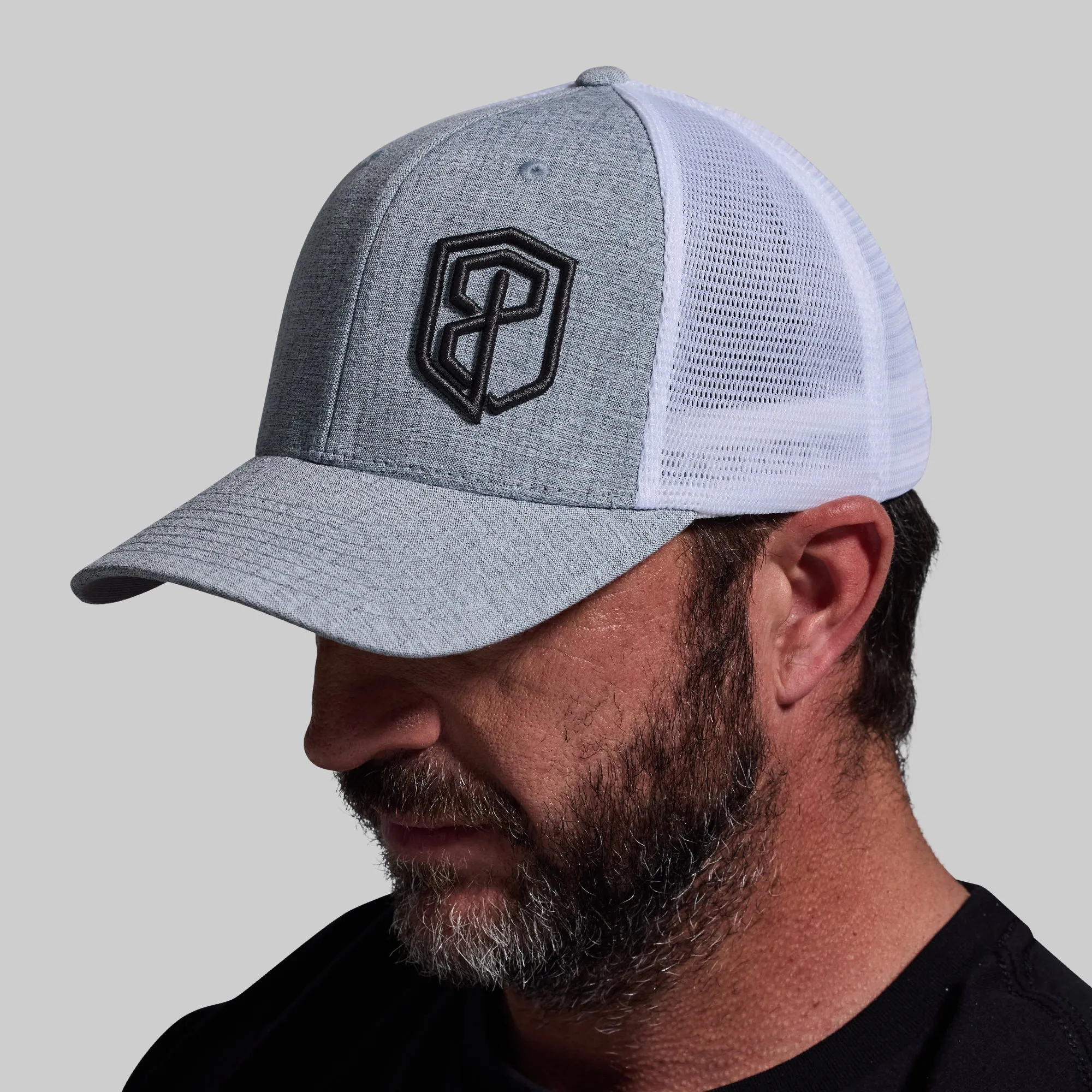 BP Two-Tone Trucker Hat (Silver/White) sold by Born Primitive