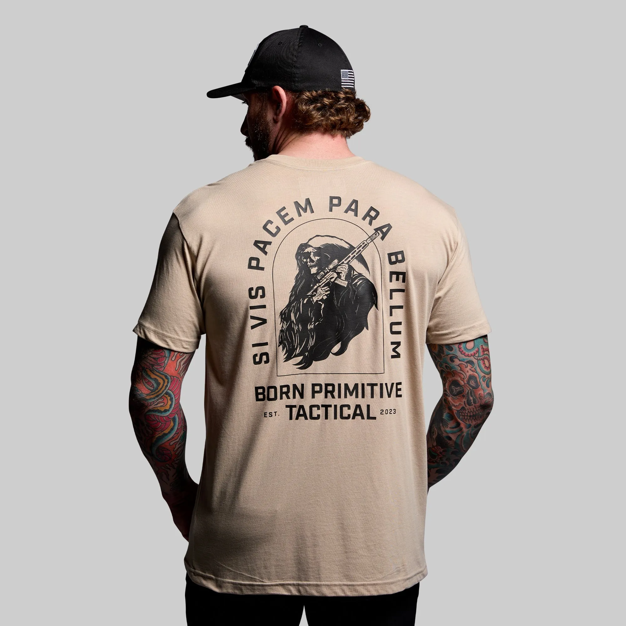Tactical Reaper Tee (Tan) sold by Born Primitive
