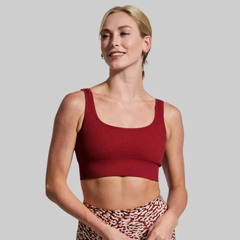 Studio Sports Bra (Rhubarb) sold by Born Primitive