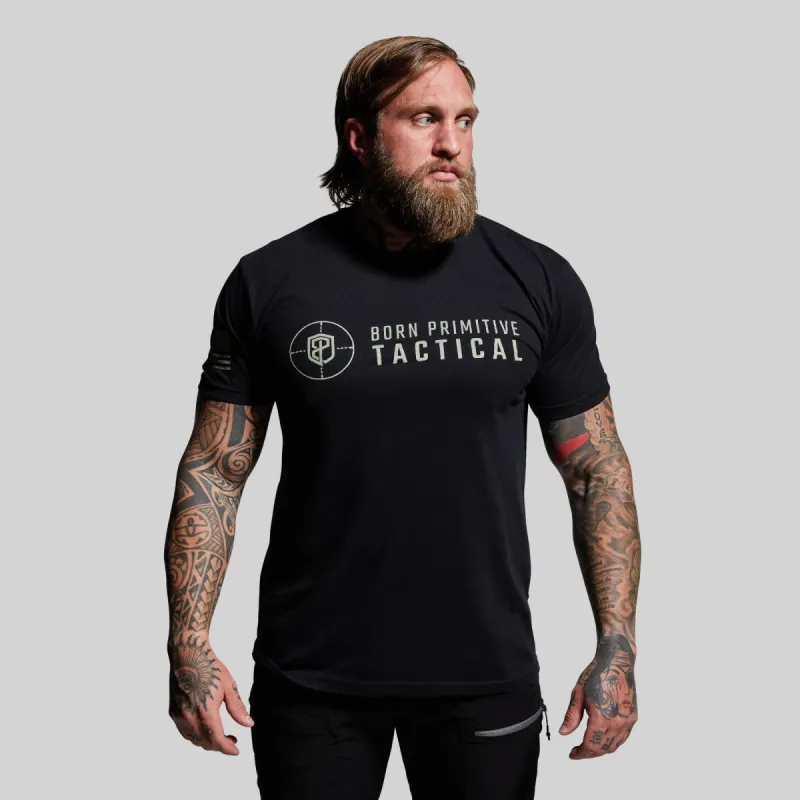 Tactical Brand Tee (Black) sold by Born Primitive