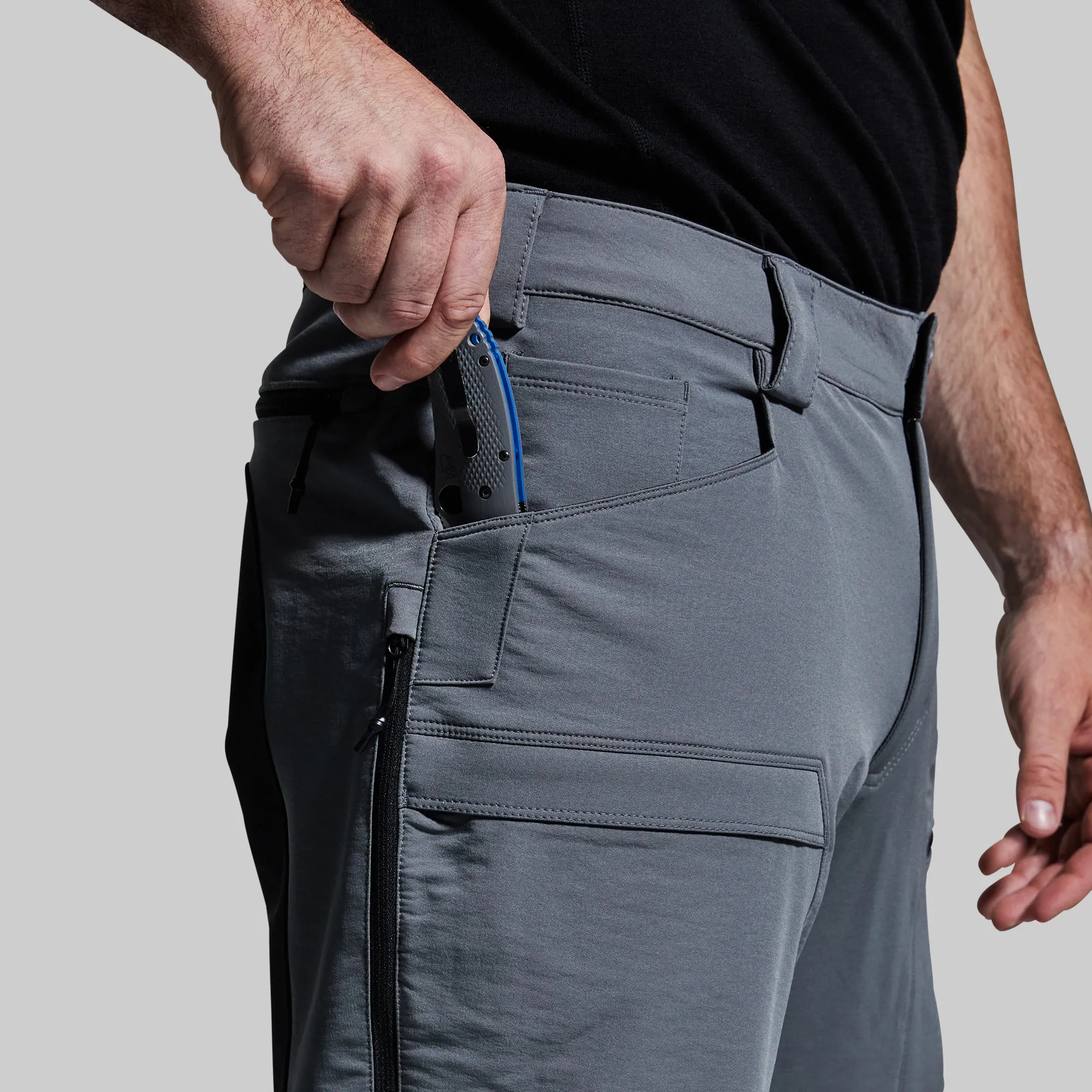 Men's Frontier Pant (Wolf Grey/Black Knees) sold by Born Primitive product image thumbnail 4