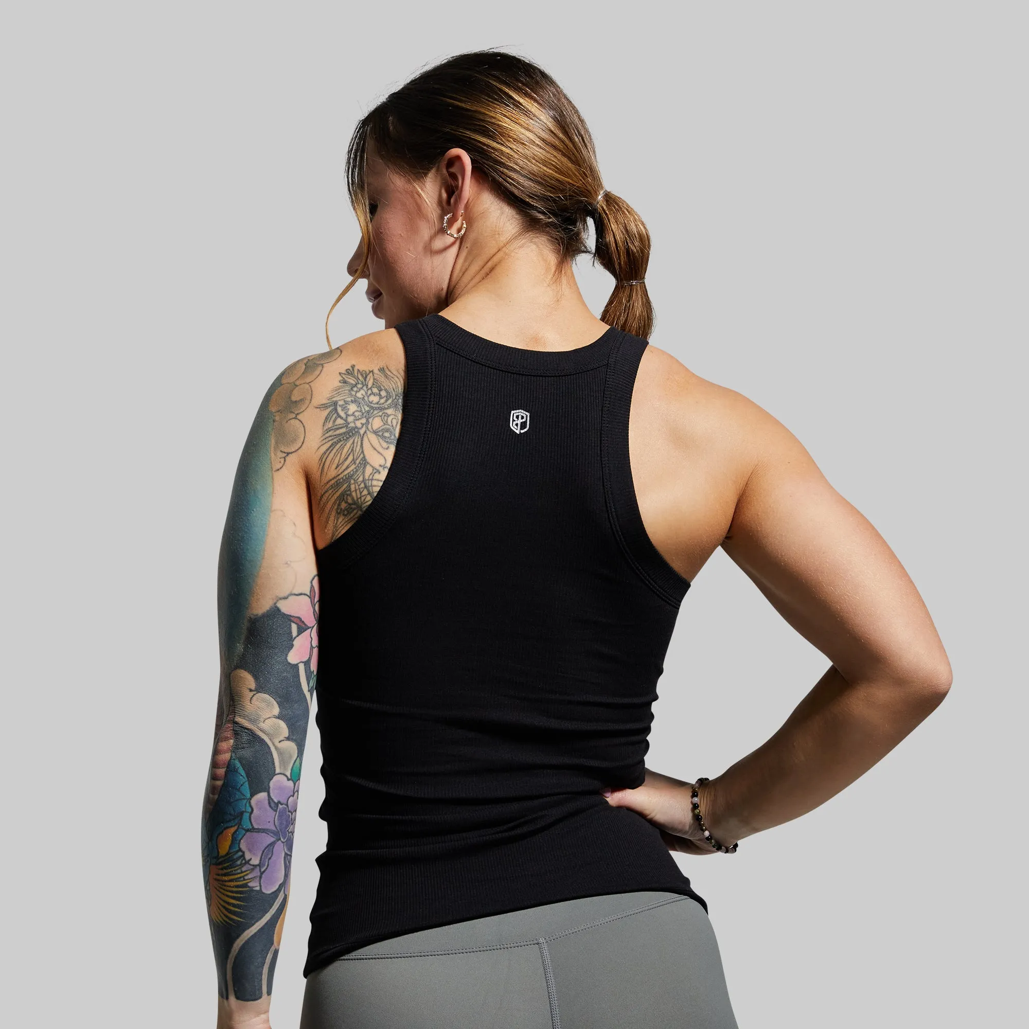 Day to Day Ribbed Tank (Black) sold by Born Primitive