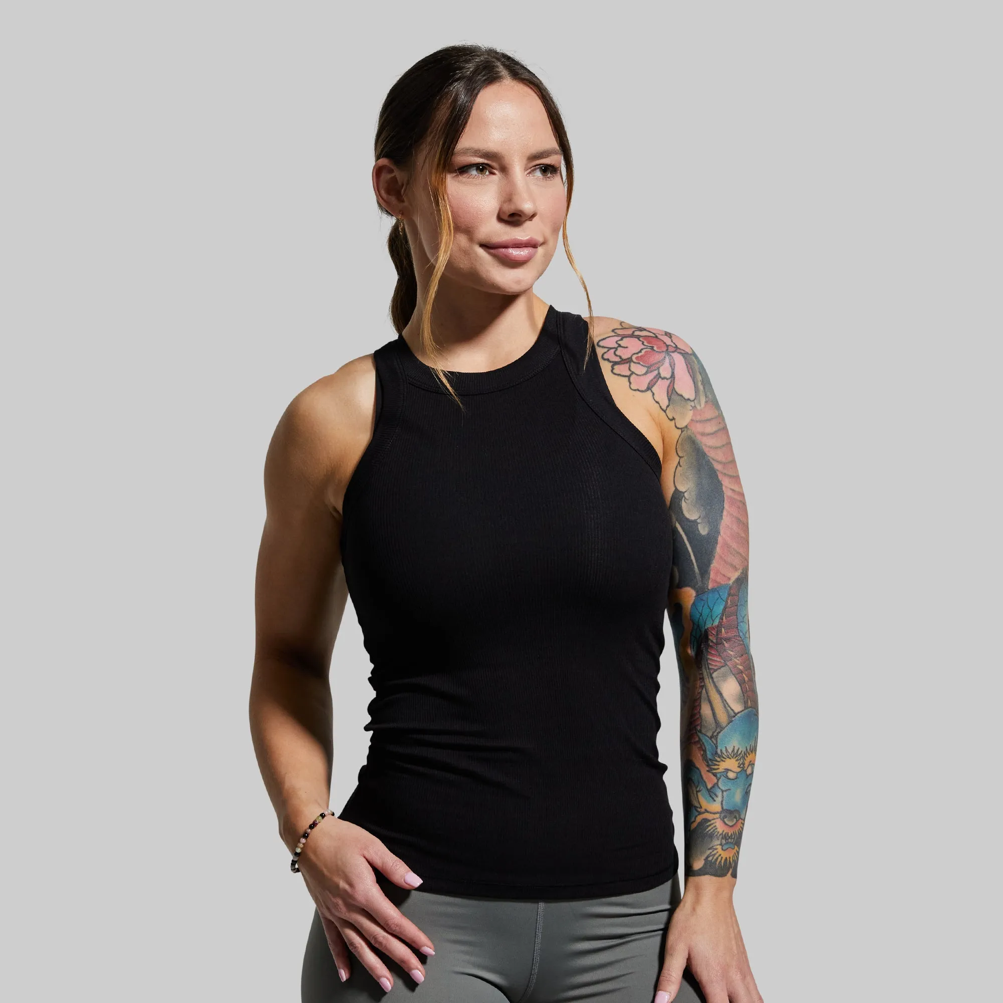 Day to Day Ribbed Tank (Black) sold by Born Primitive product image thumbnail 2