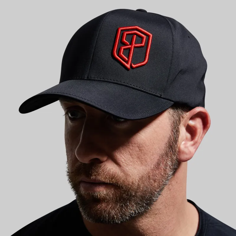 FlexFit Delta Hat (Thin Red Line) sold by Born Primitive