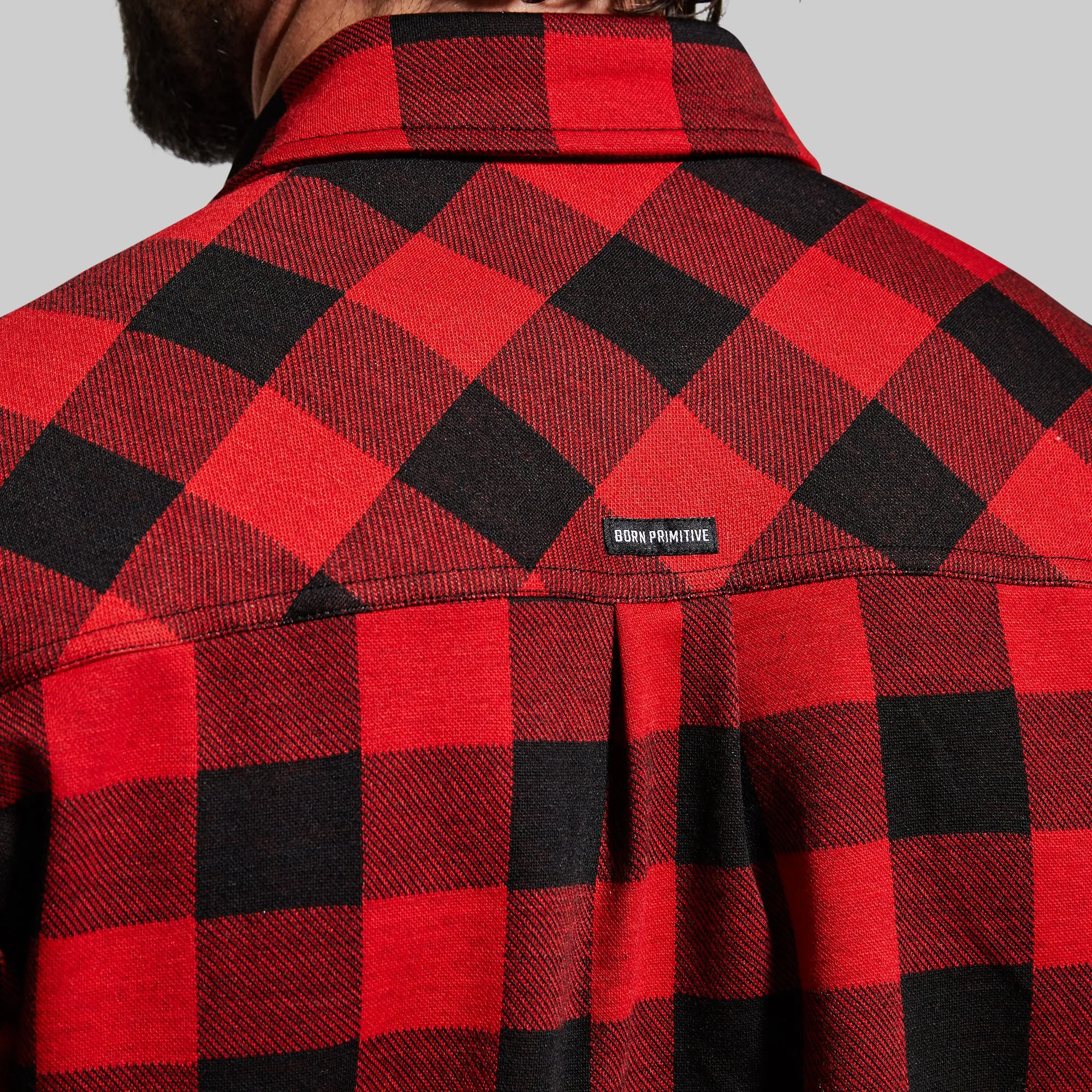 Woodsman Stretchy Flannel (Black/Red) sold by Born Primitive product image thumbnail 5