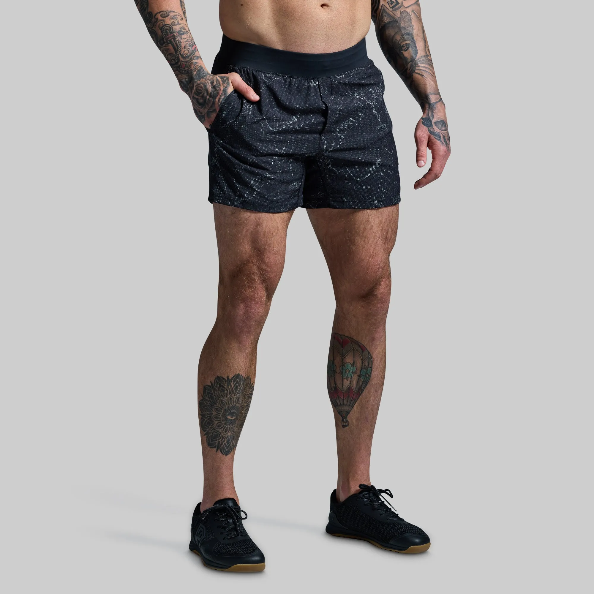 Versatile Short w/ Compression 5" (Black Marble) sold by Born Primitive product image thumbnail 2