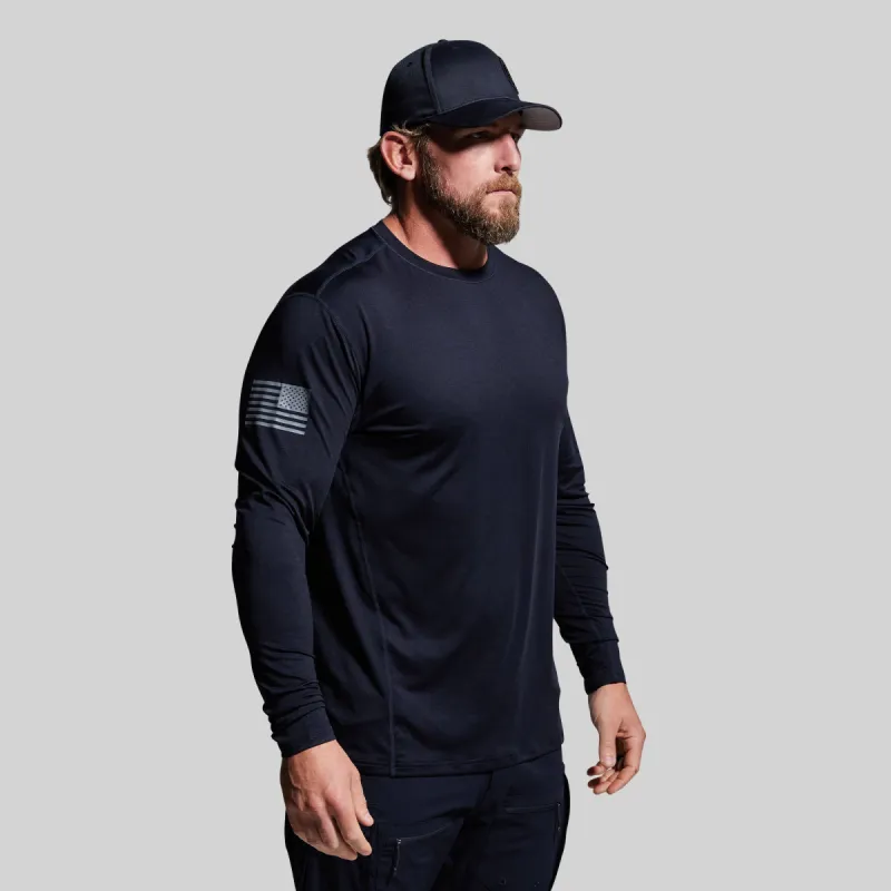 Long Sleeve Range Shirt Flag (Police Blue) sold by Born Primitive