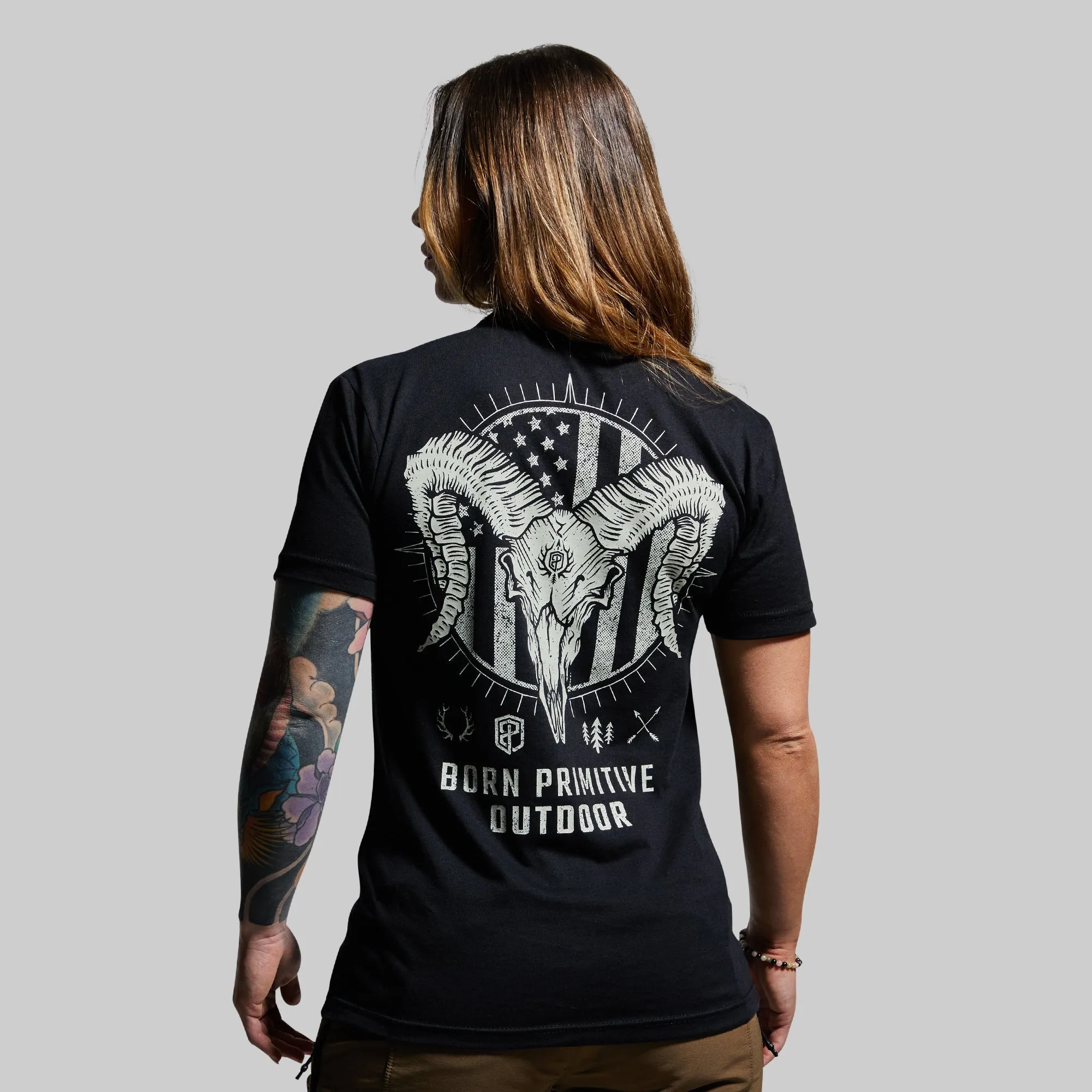 Outdoor Bighorn Tee (Black) sold by Born Primitive product image thumbnail 3