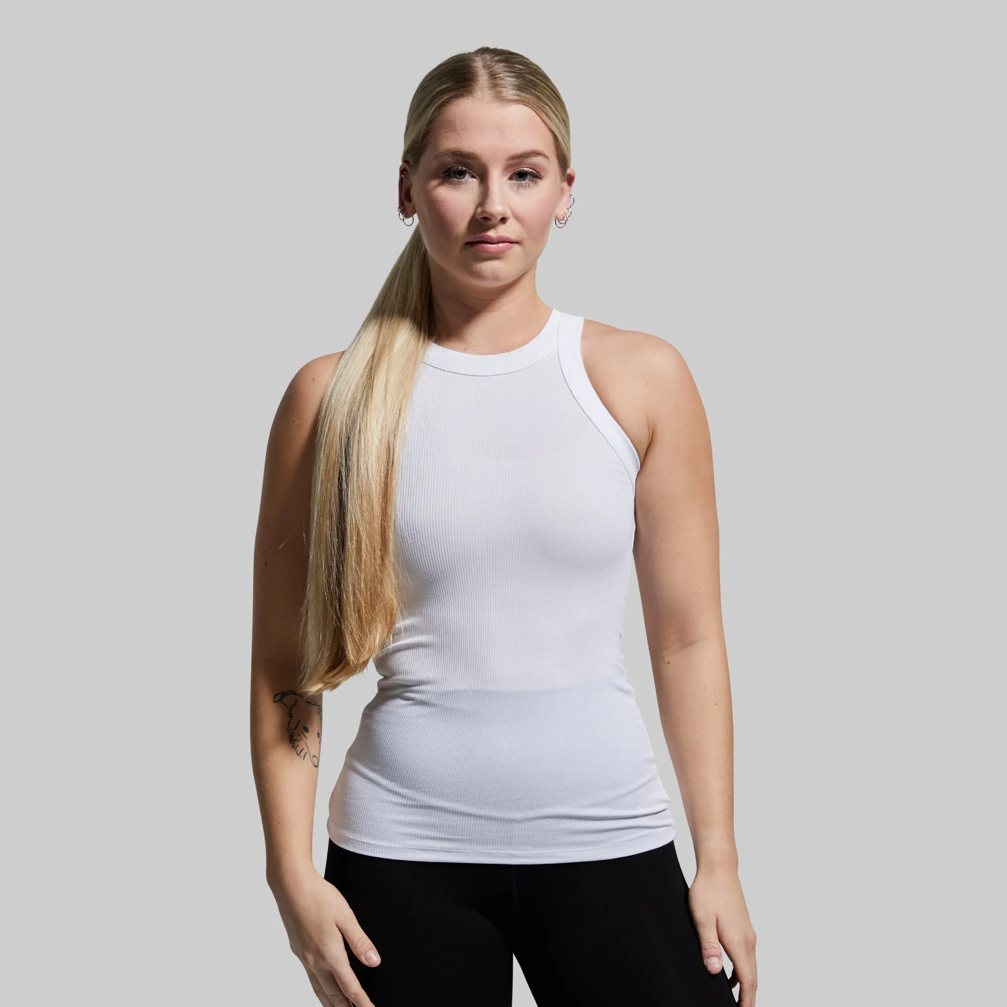 Day to Day Ribbed Tank (White) sold by Born Primitive product image thumbnail 3