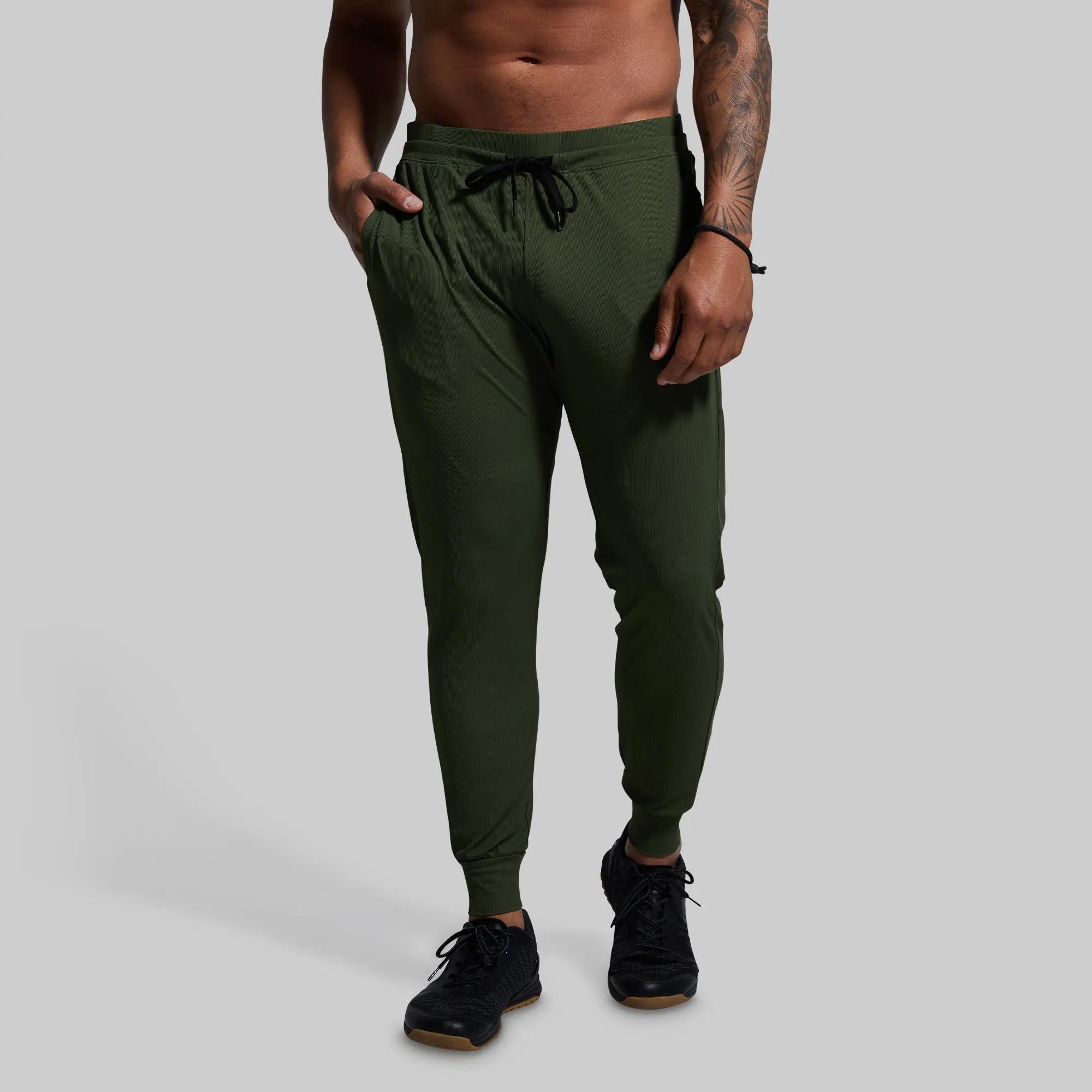 Men's Recovery Jogger (Tactical Green) sold by Born Primitive