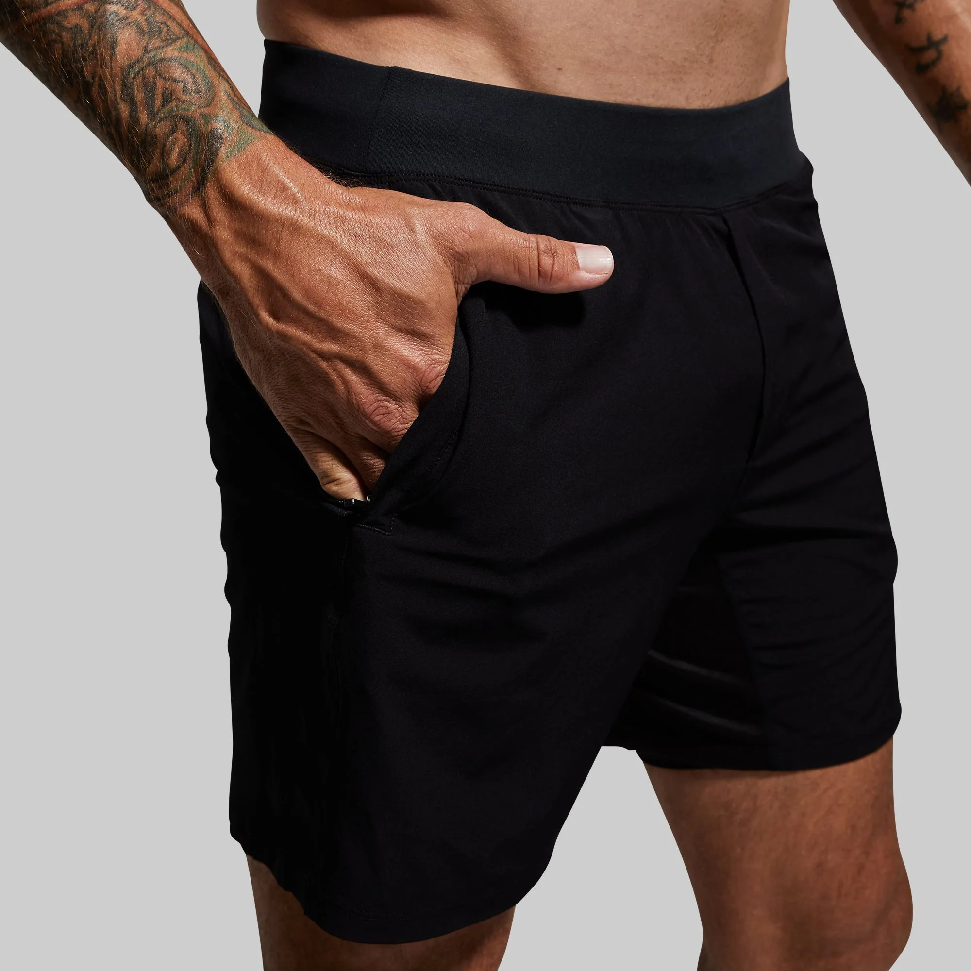 Versatile Short w/ Compression 7" (Black) sold by Born Primitive product image thumbnail 2