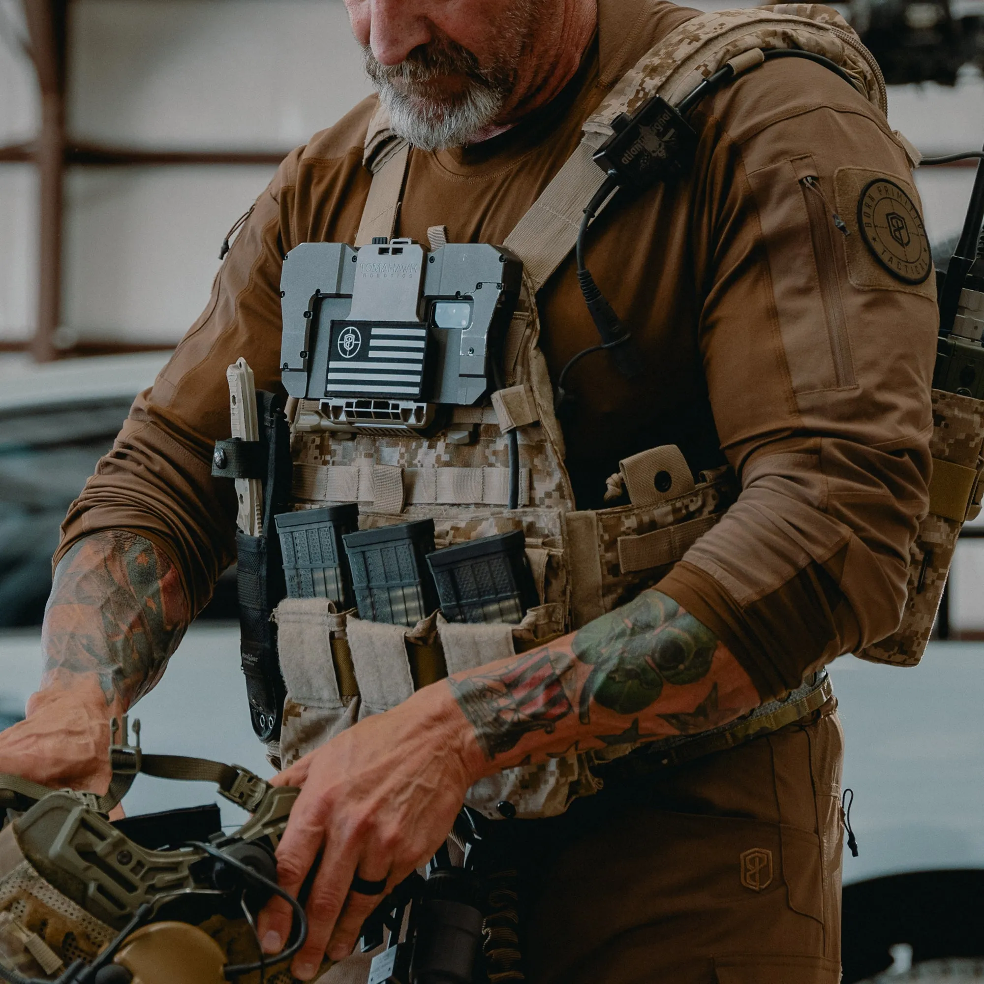 Long Sleeve Op Top (Coyote Brown) sold by Born Primitive product image thumbnail 2