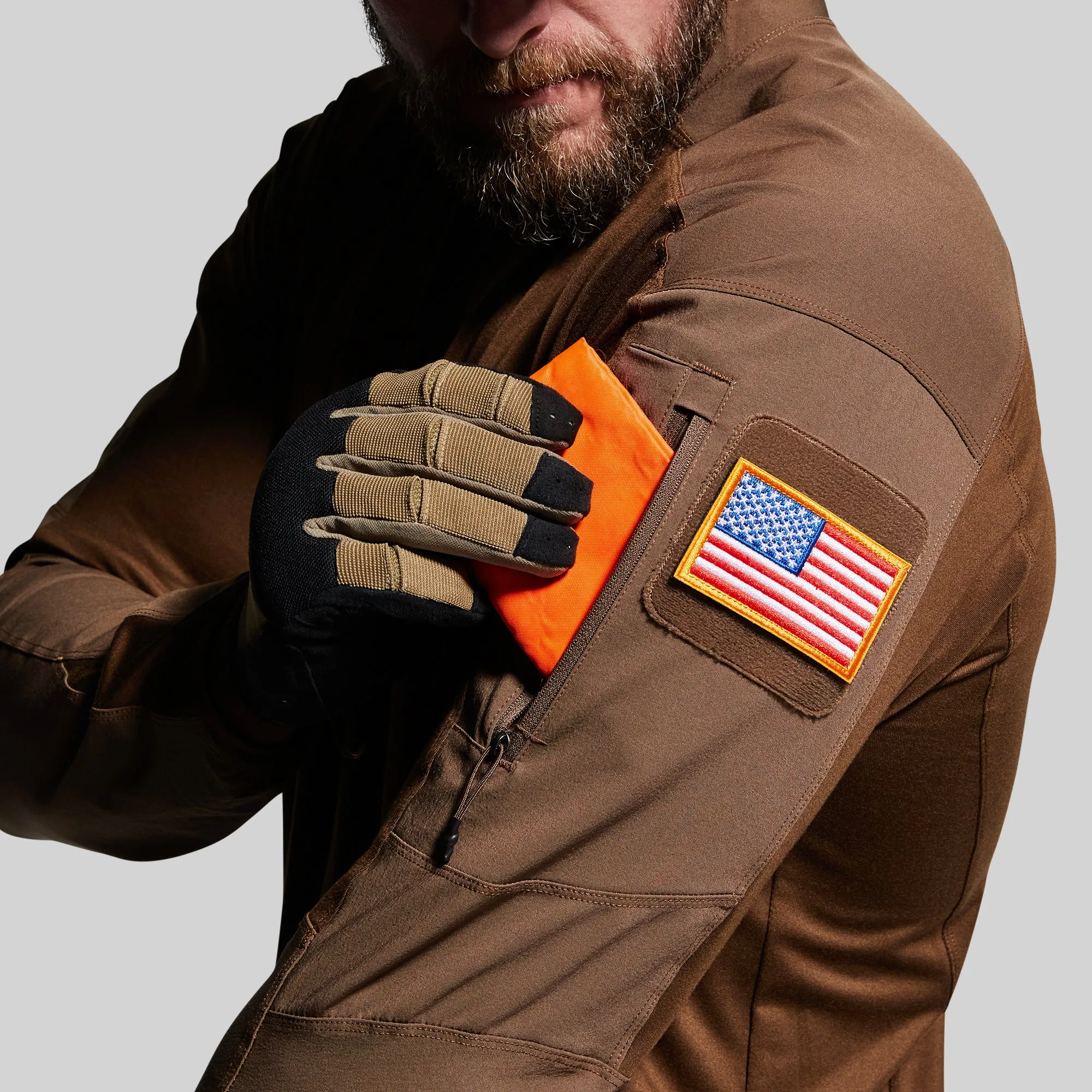 Long Sleeve Op Top (Coyote Brown) sold by Born Primitive product image thumbnail 3