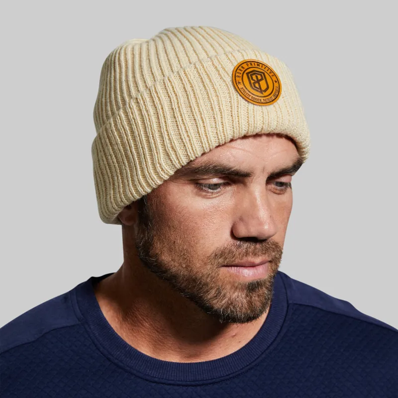 Heritage Knit Beanie (Oatmeal) sold by Born Primitive