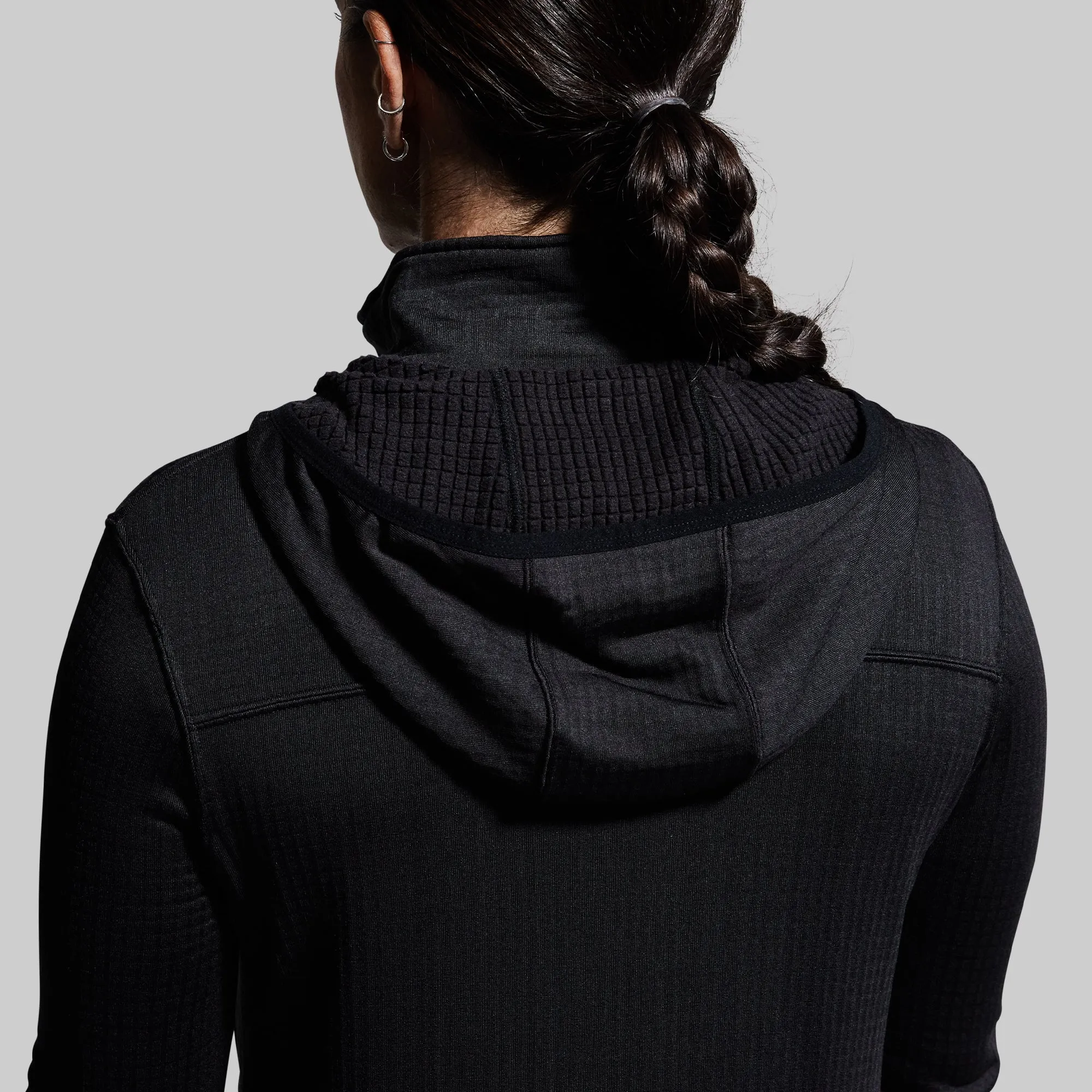 Women's Quiver Half Zip Hoodie (Black) sold by Born Primitive product image thumbnail 5