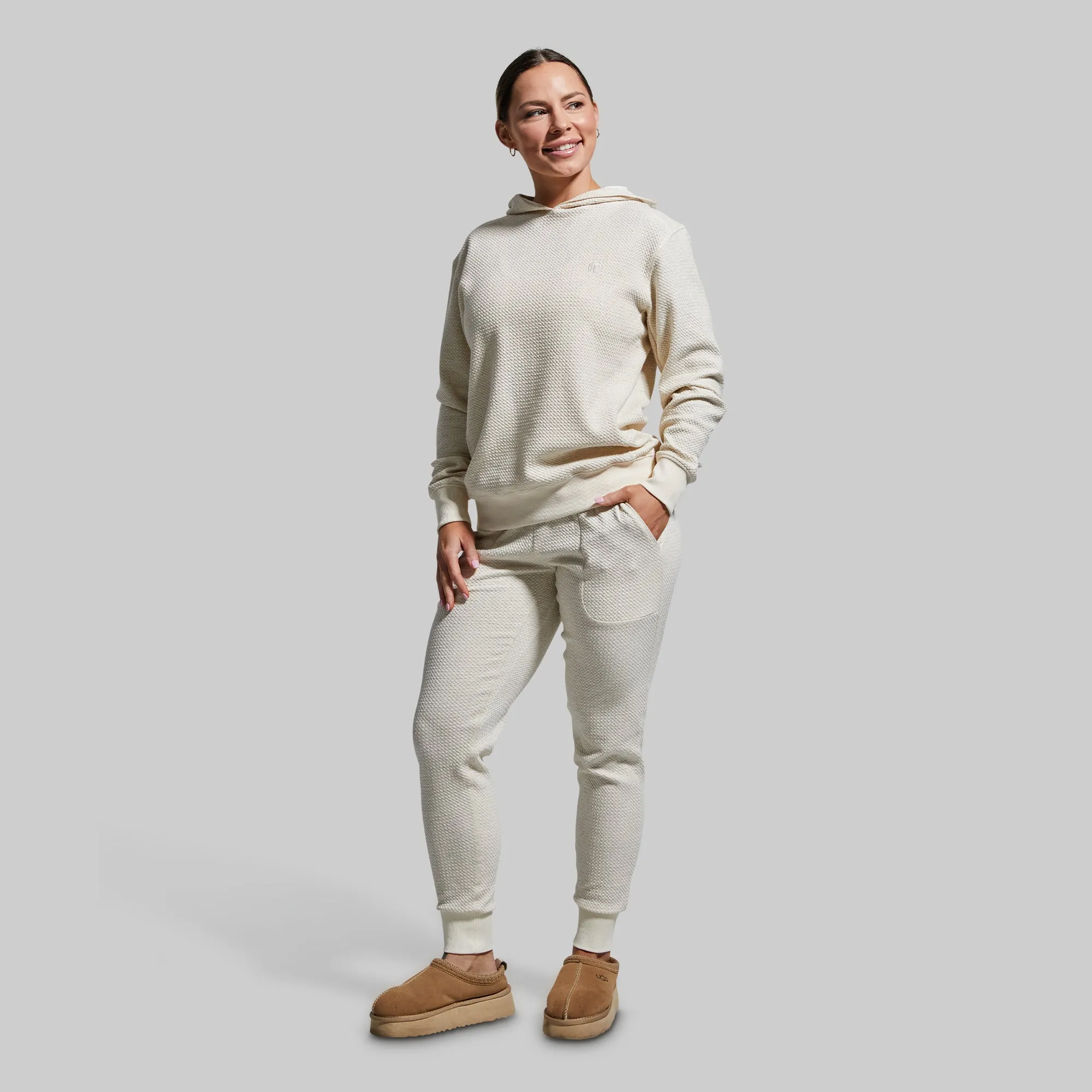 Women's Cloud Jogger Set (Heather Oatmeal) sold by Born Primitive product image thumbnail 3