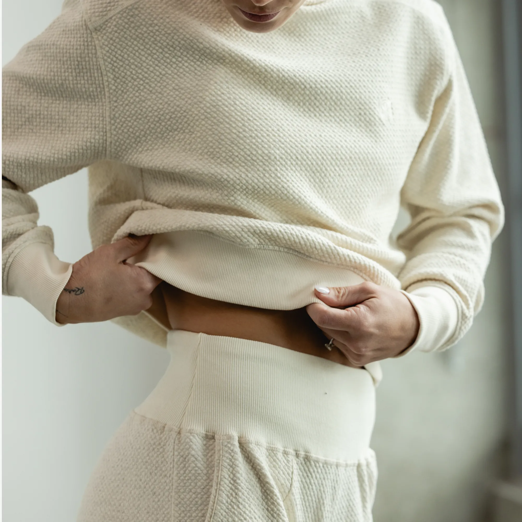 Women's Cloud Jogger Set (Heather Oatmeal) sold by Born Primitive product image thumbnail 2