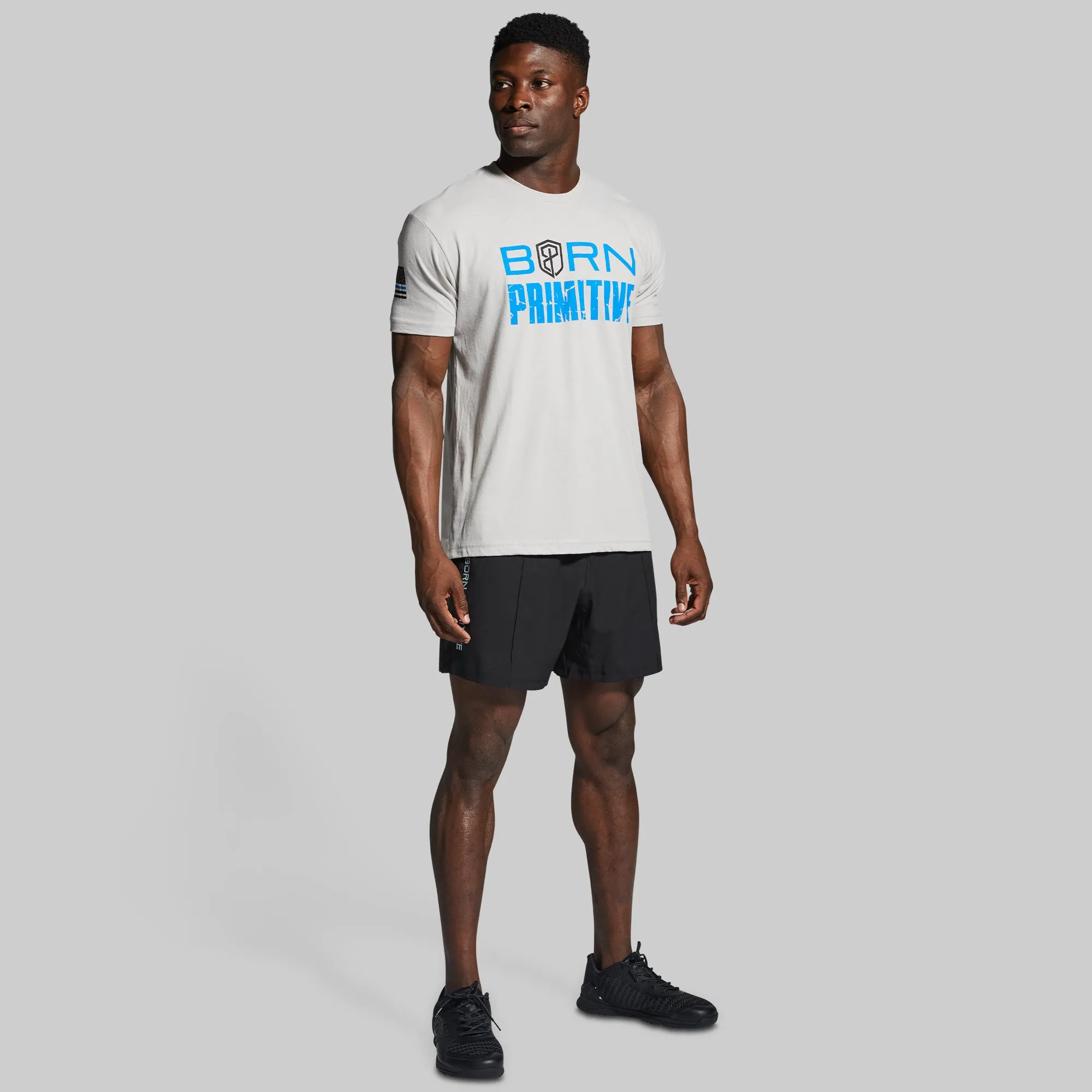 Brand Tee (Thin Blue Line) sold by Born Primitive product image thumbnail 4