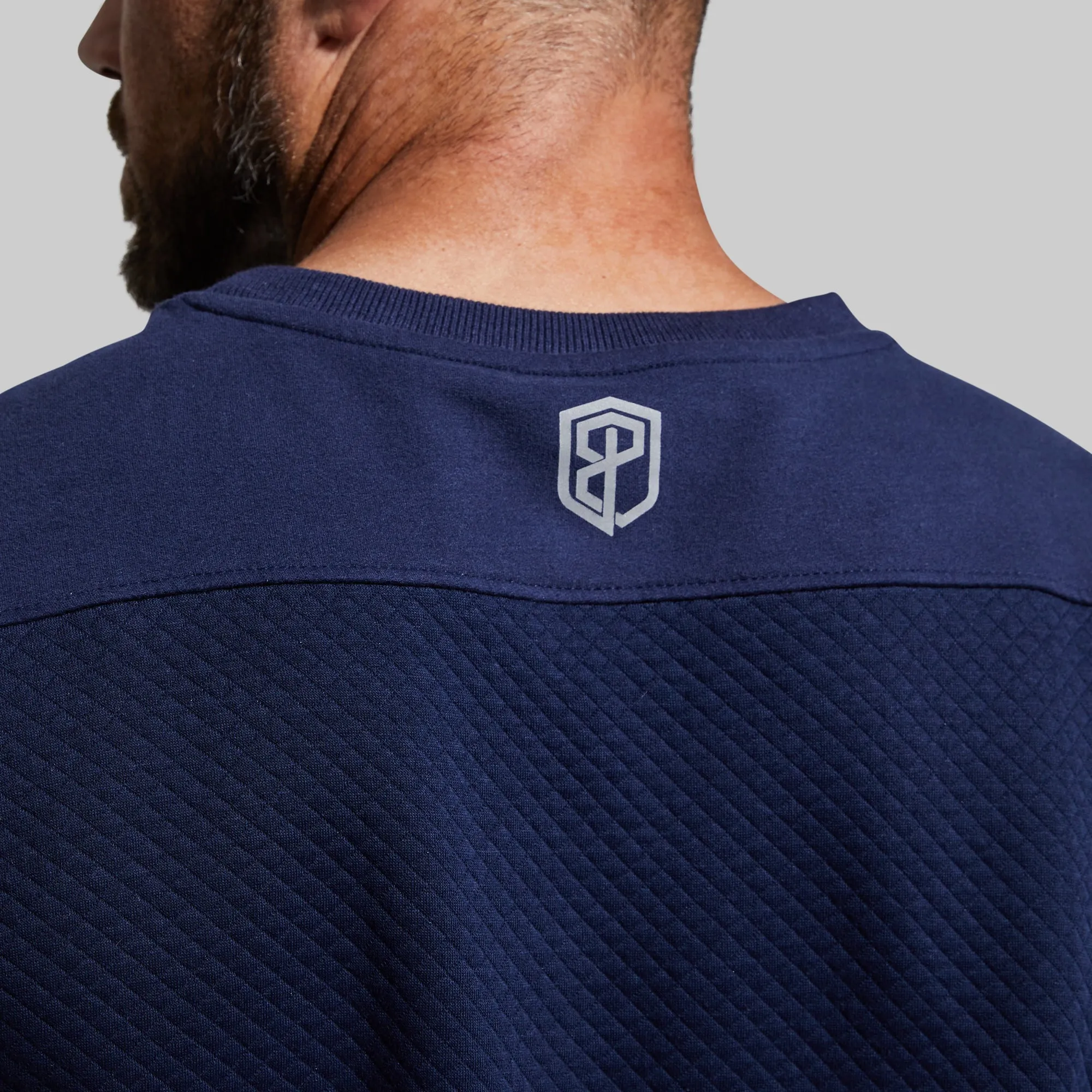 Men's Waffle Crewneck Pullover (Dark Navy) sold by Born Primitive product image thumbnail 3