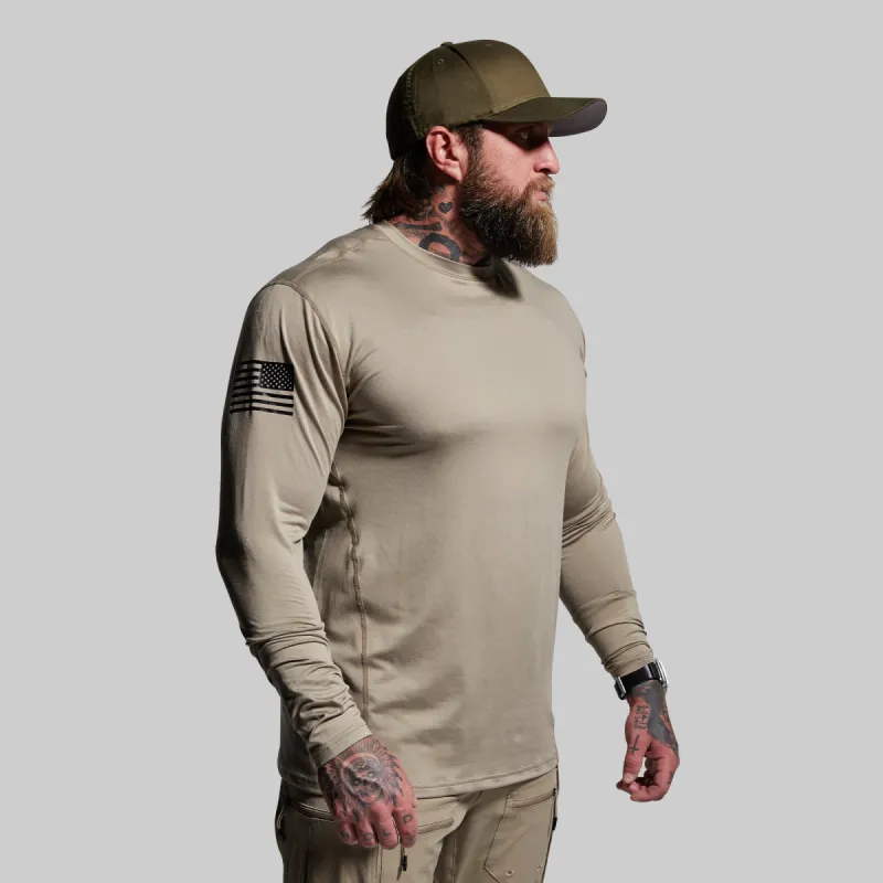 Long Sleeve Range Shirt Flag (Desert Tan) sold by Born Primitive