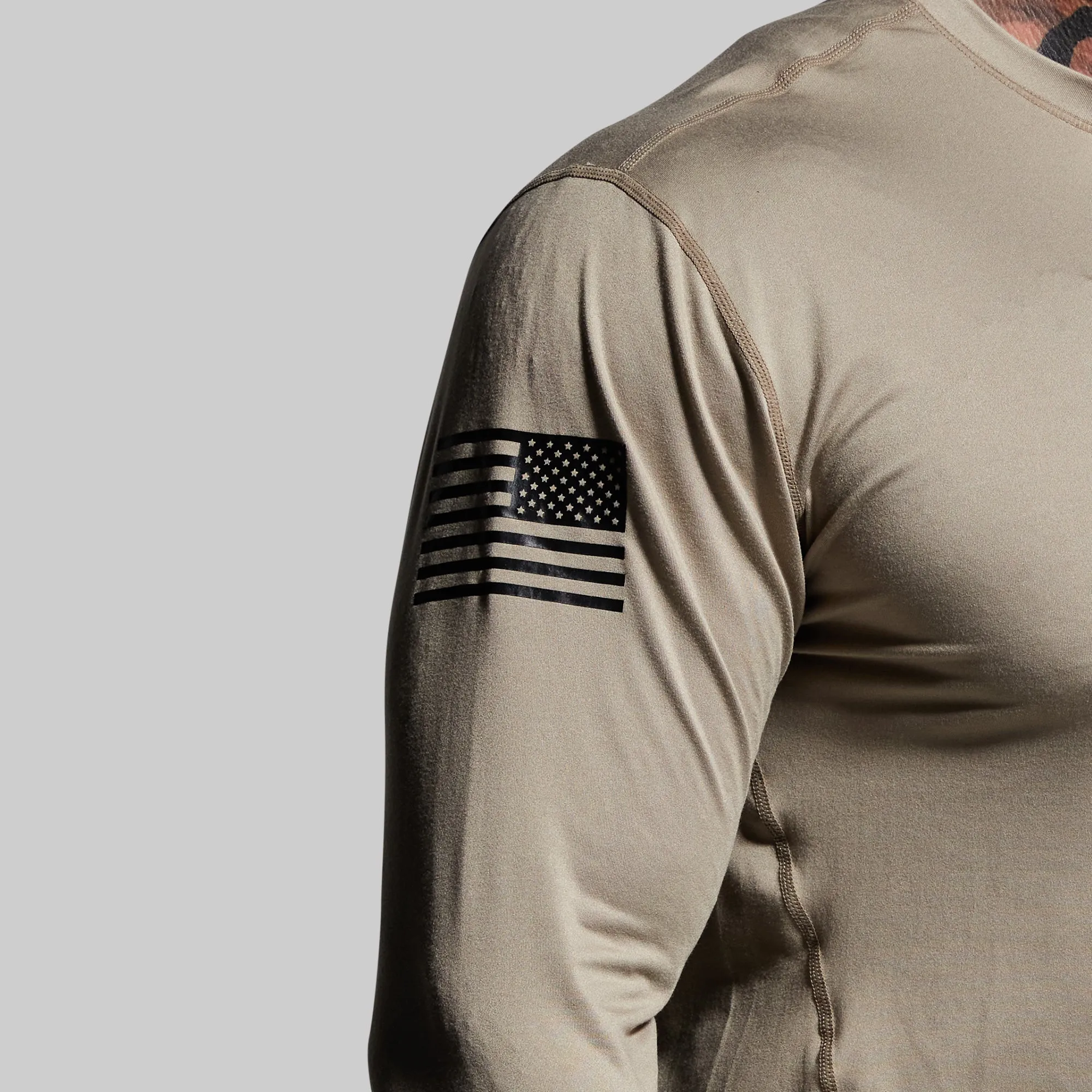 Long Sleeve Range Shirt (Desert Tan-Flag) sold by Born Primitive product image thumbnail 2