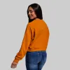 Unmatched Cropped Crew Sweatshirt (Honey Ginger) sold by Born Primitive