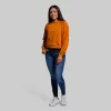 Unmatched Cropped Crew Sweatshirt (Honey Ginger) sold by Born Primitive