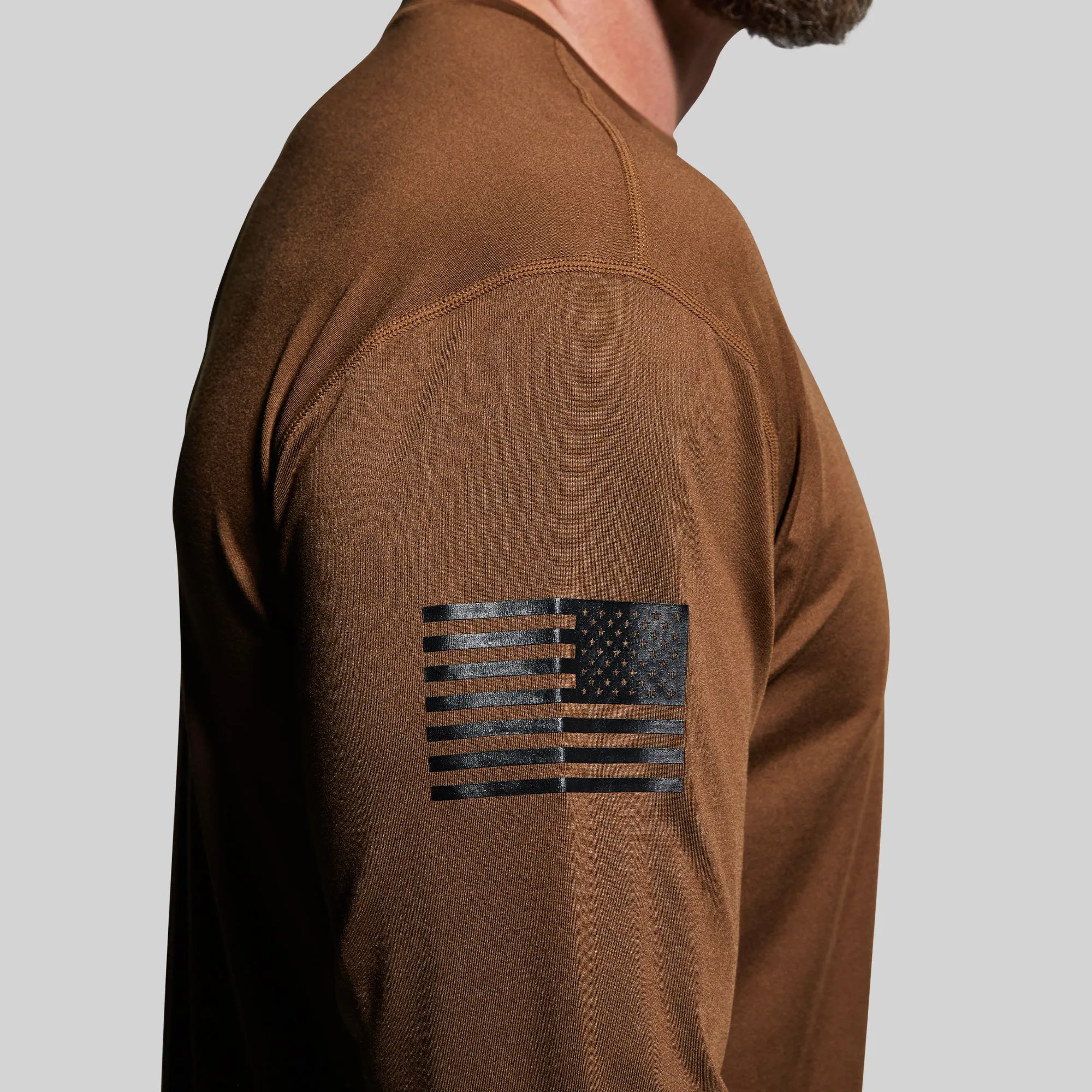 Long Sleeve Range Shirt (Coyote Brown-Flag) sold by Born Primitive product image thumbnail 2