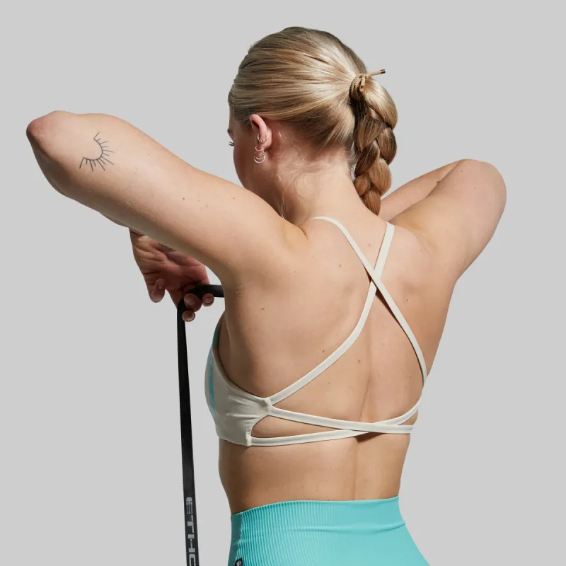 Serenity Sports Bra (Brand Strength-Oatmeal) sold by Born Primitive