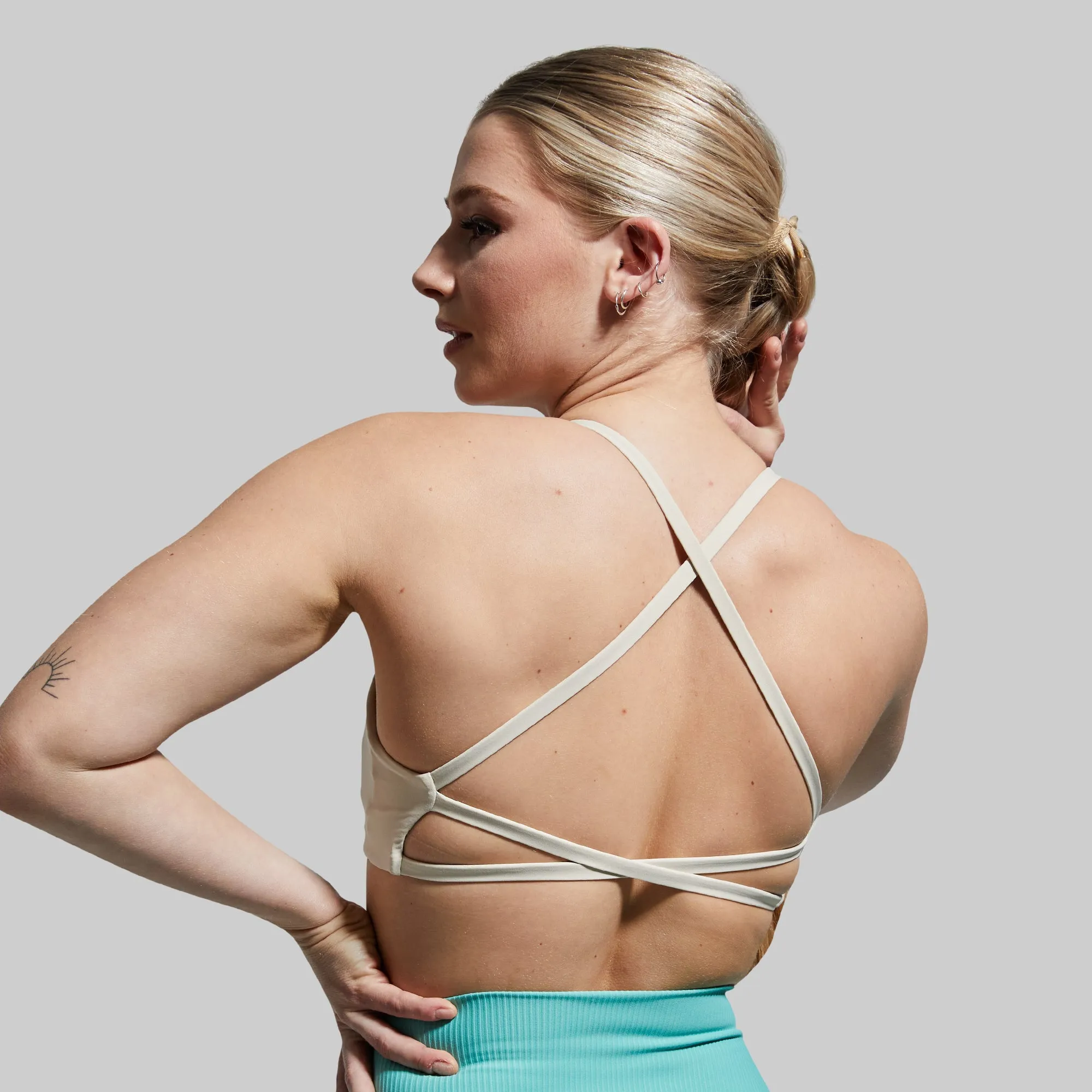 Serenity Sports Bra (Brand Strength-Oatmeal) sold by Born Primitive product image thumbnail 3