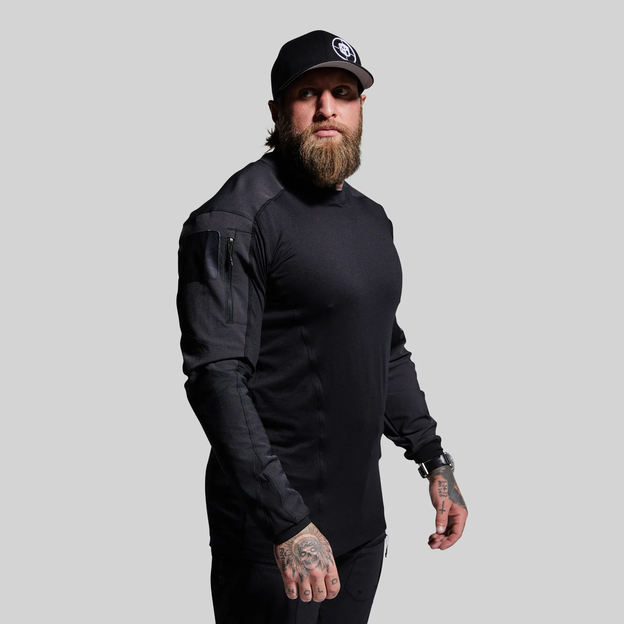 Long Sleeve Op Top (Black) sold by Born Primitive
