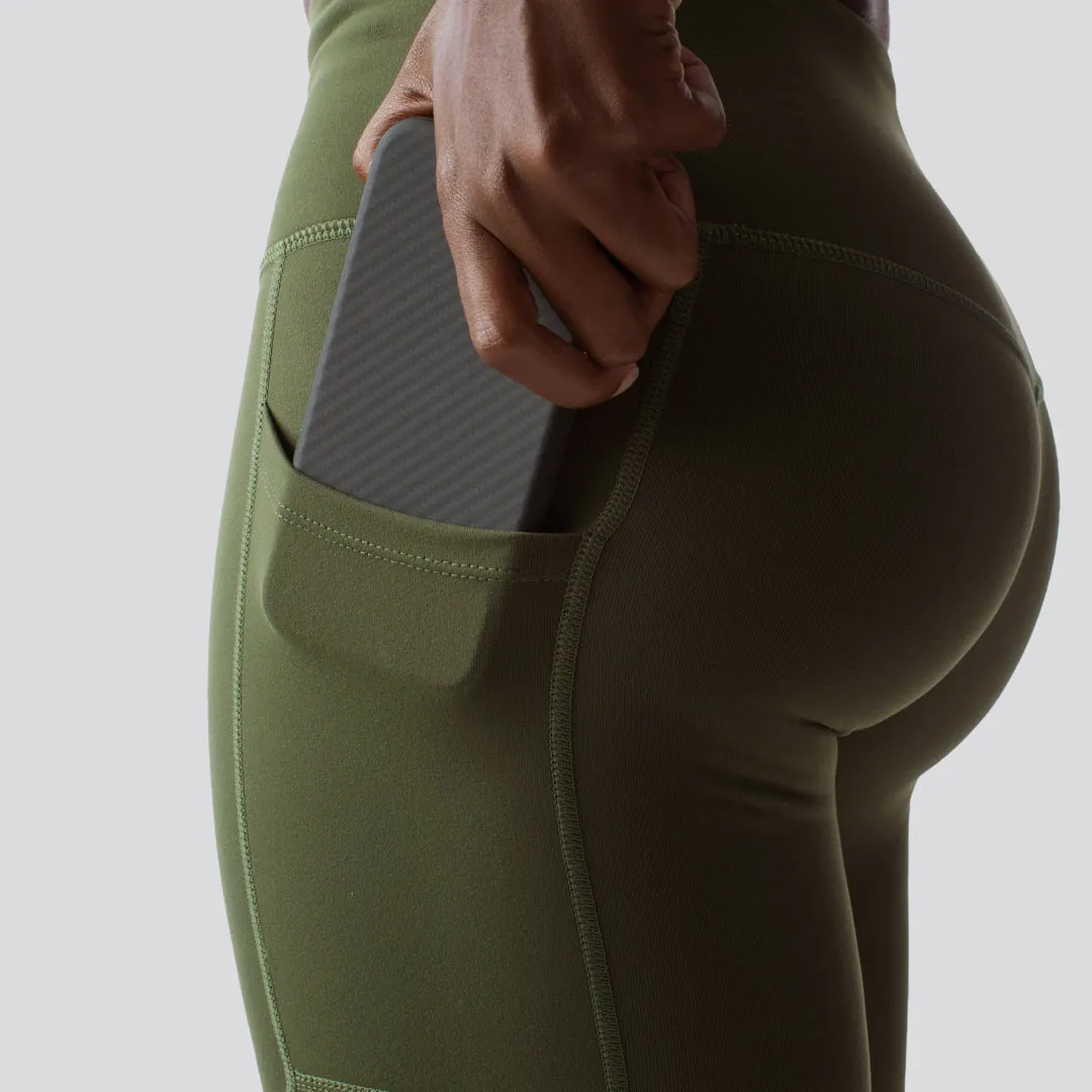 Rise & Grind Capri (Tactical Green) sold by Born Primitive product image thumbnail 2