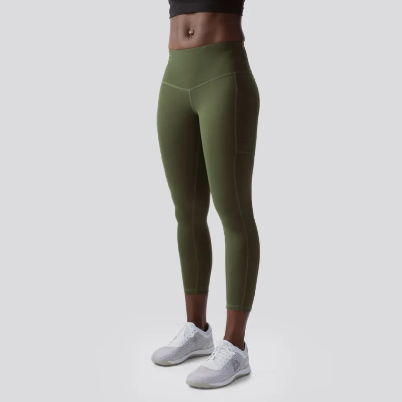 Rise & Grind Capri (Tactical Green) sold by Born Primitive