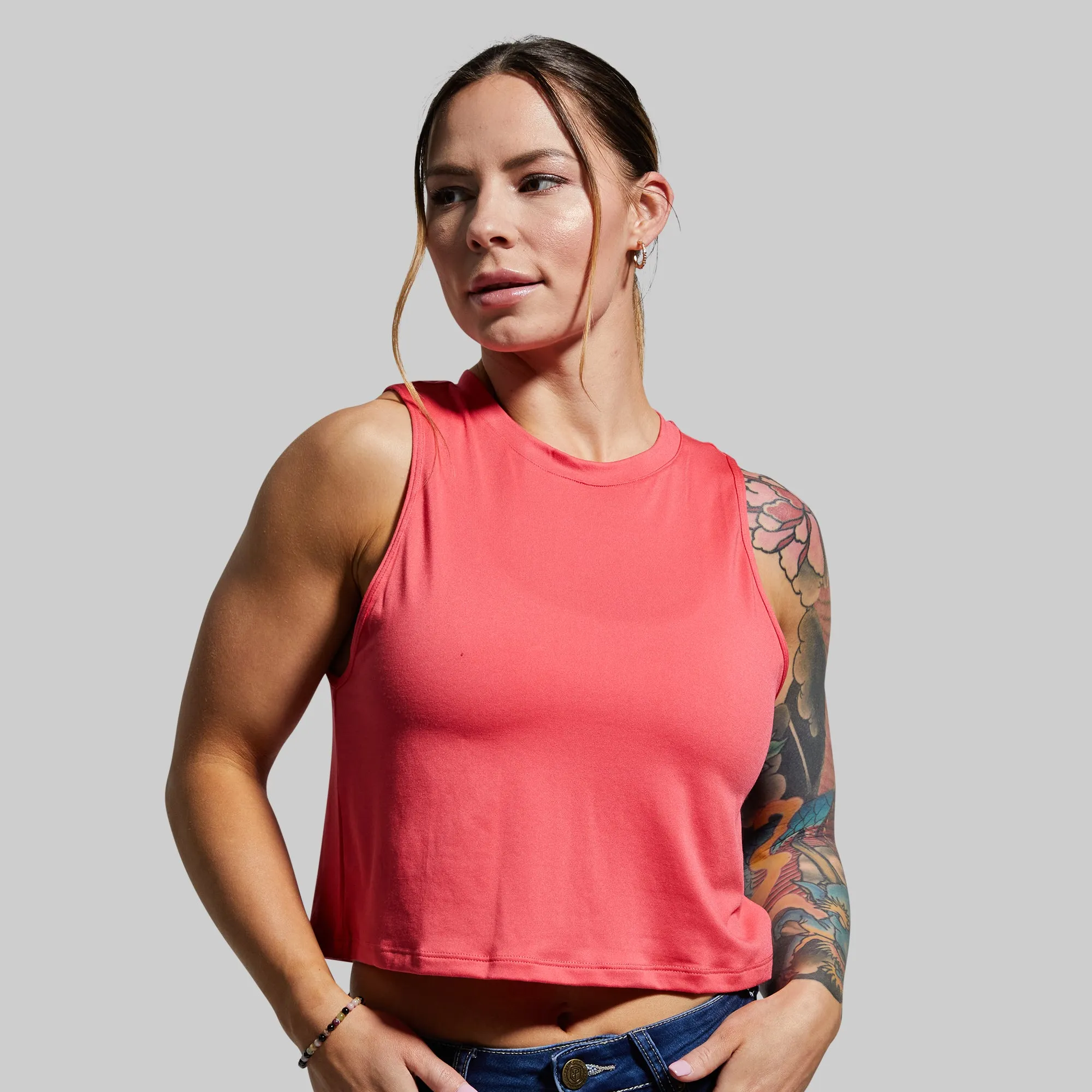 Subtle Flex Tank (Fiery Rose) sold by Born Primitive product image thumbnail 3