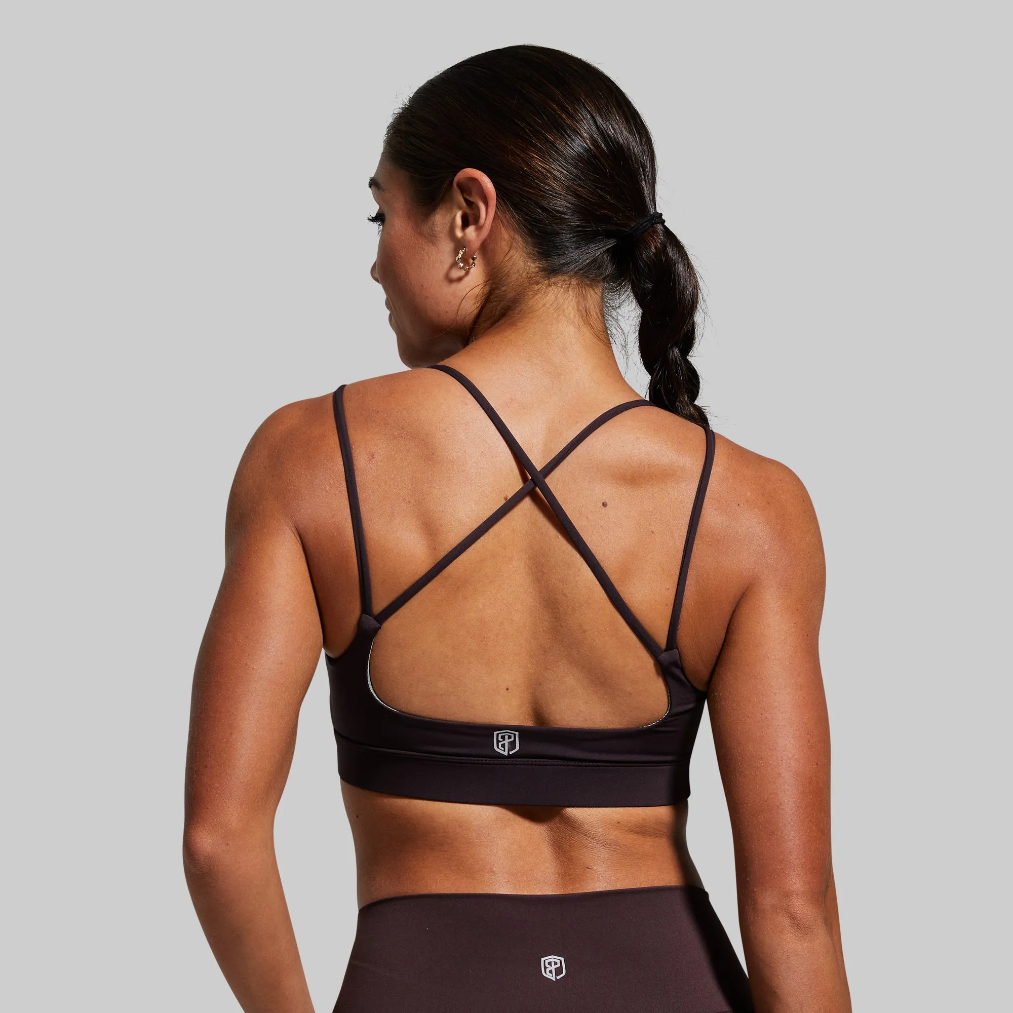 Exhale Sports Bra (Deep Plum) sold by Born Primitive
