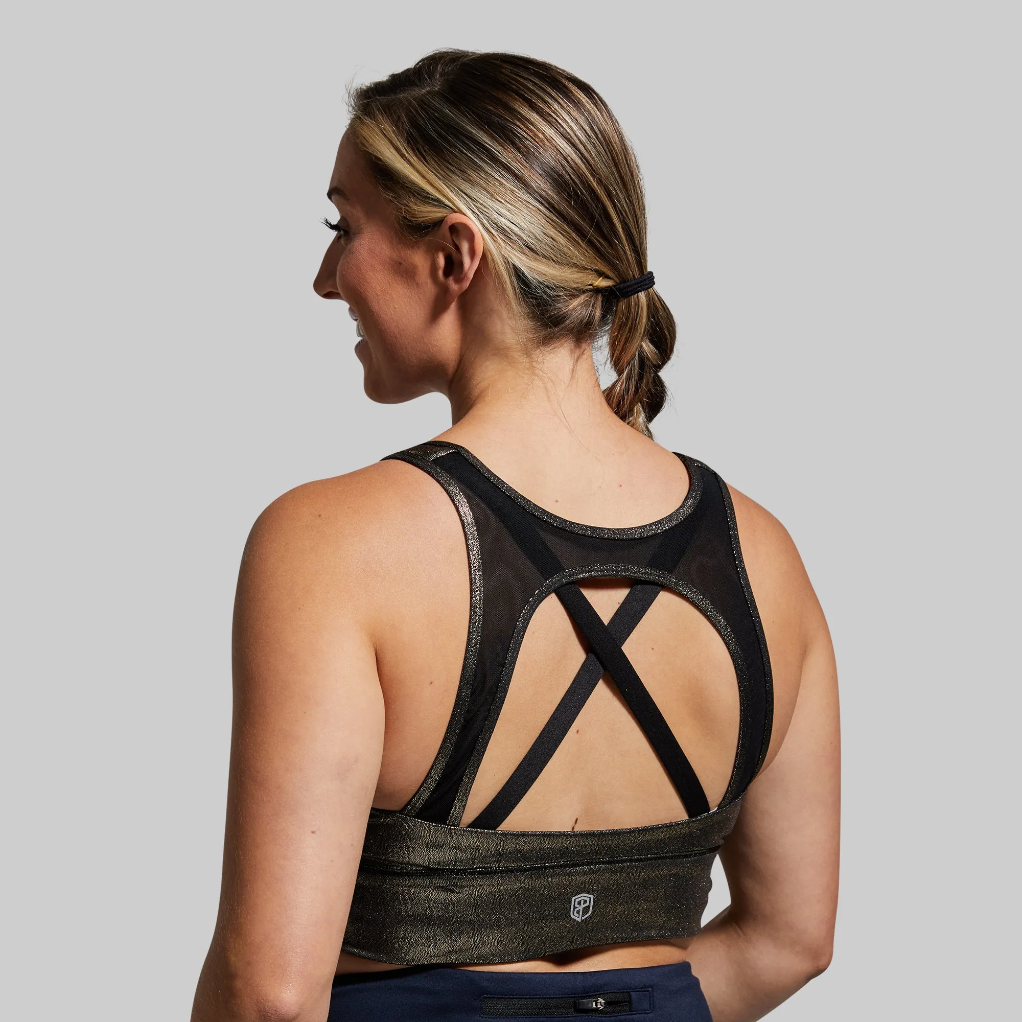 Milk and Muscles Nursing Sports Bra (Gold Digger) sold by Born Primitive product image thumbnail 2