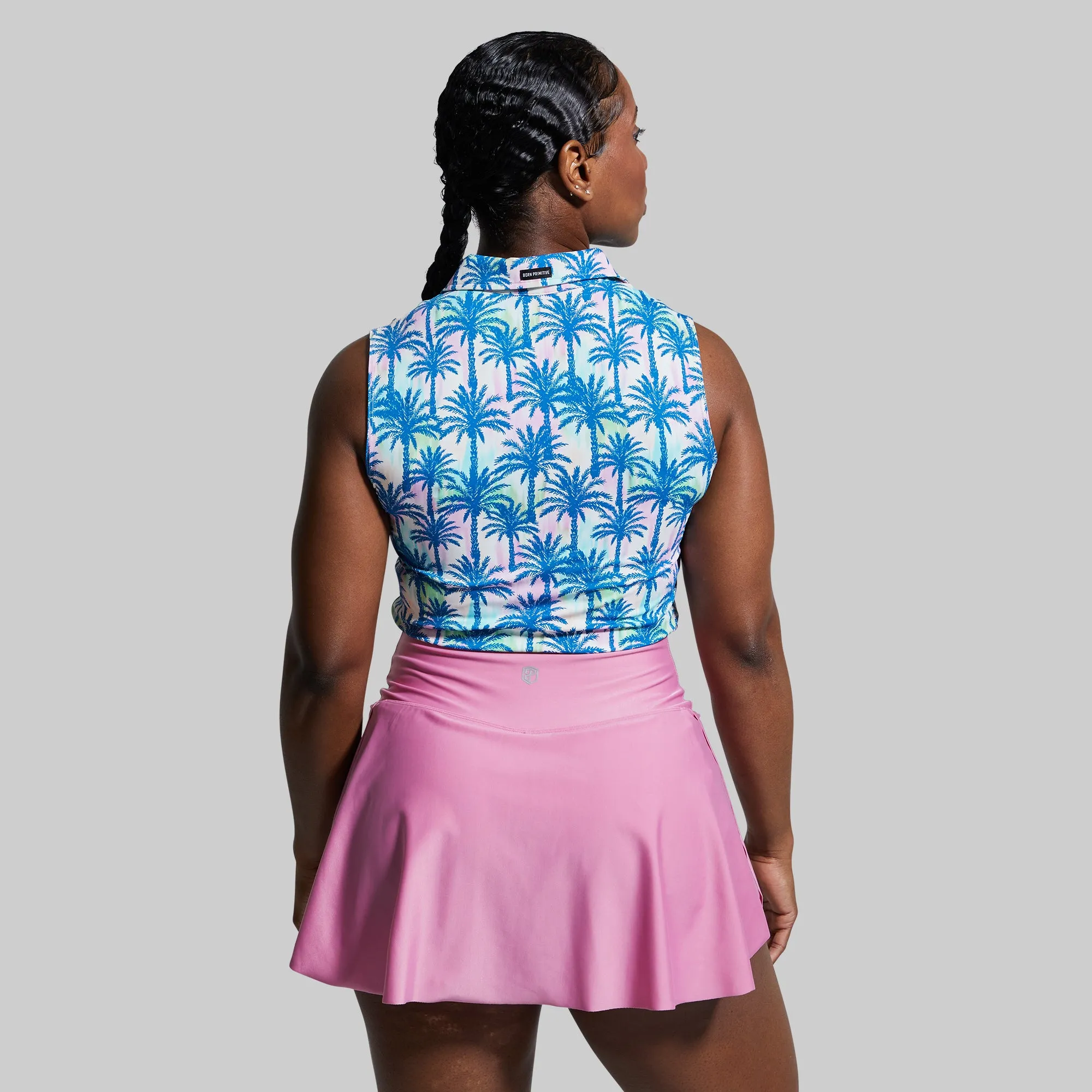 Victory Sleeveless Polo (Wild Palm) sold by Born Primitive product image thumbnail 3