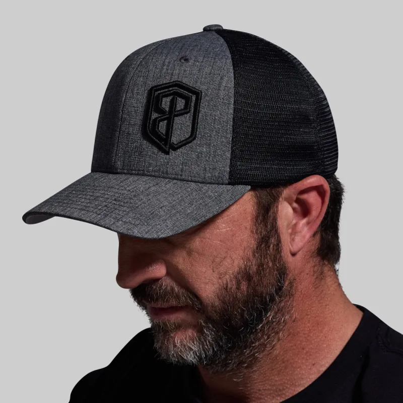 BP Two-Tone Trucker Hat (Charcoal/Black) sold by Born Primitive