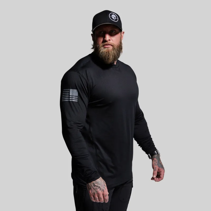 Long Sleeve Range Shirt Flag (Black) sold by Born Primitive