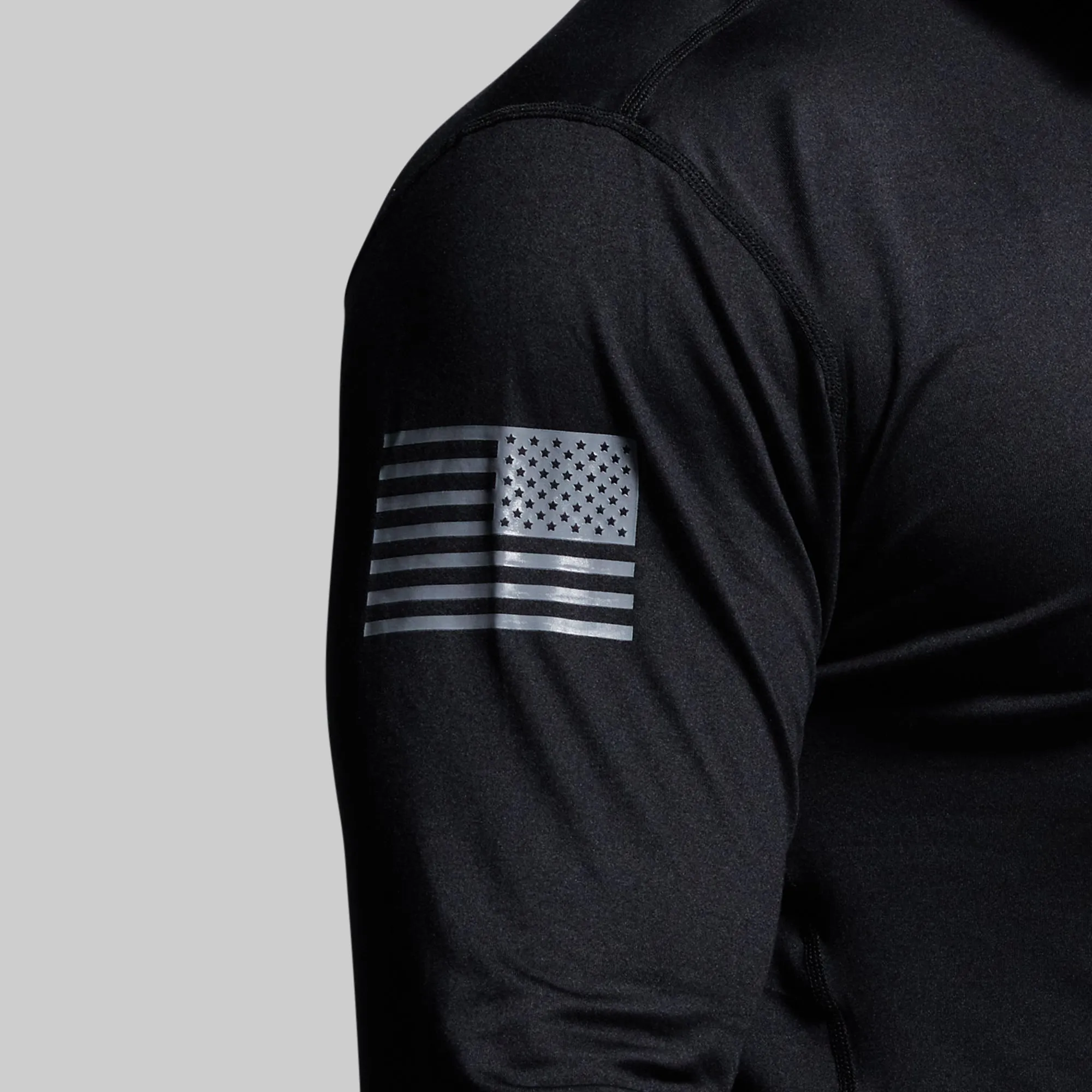 Long Sleeve Range Shirt Flag (Black) sold by Born Primitive product image thumbnail 2