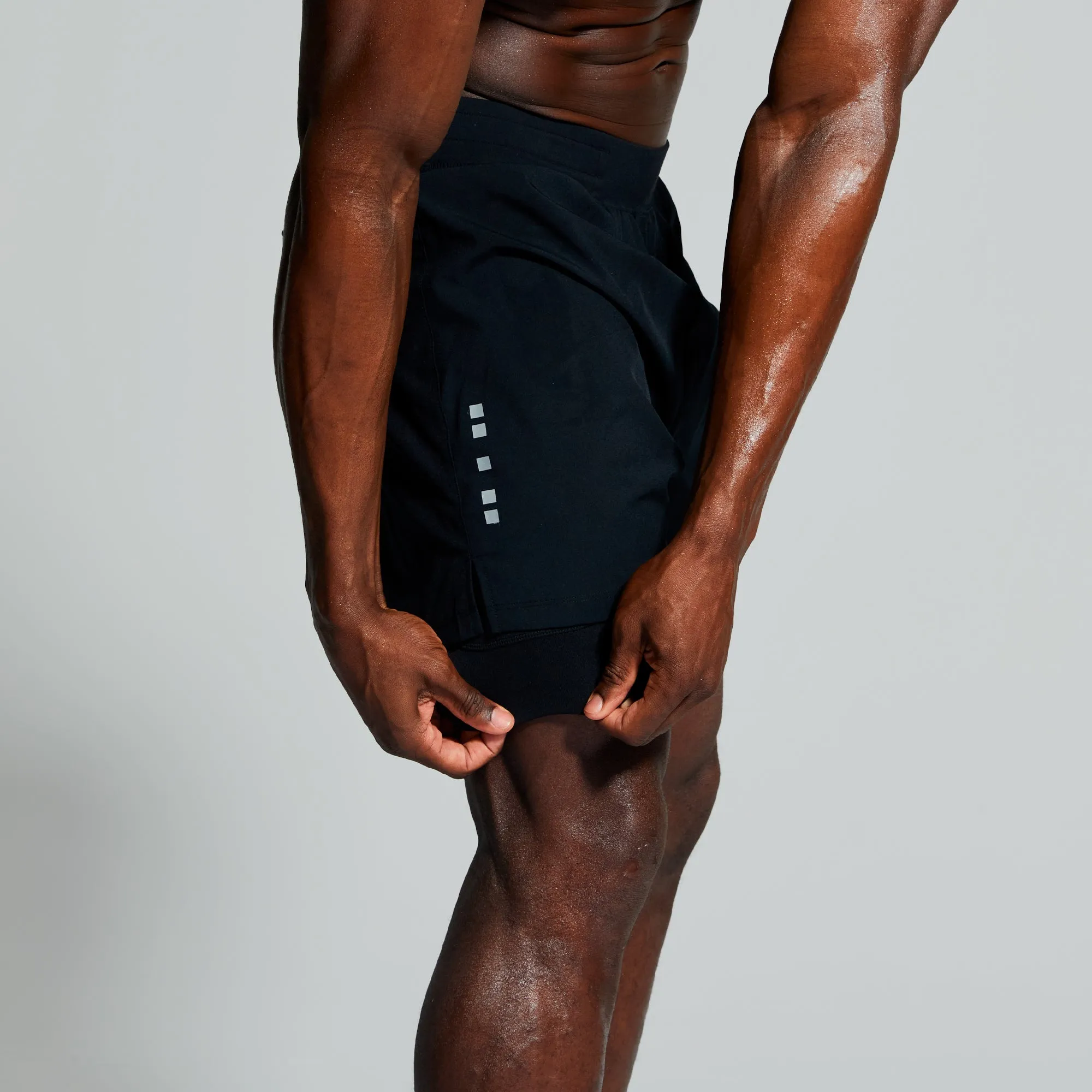 Men's Endurance Short w/ Compression (Black) sold by Born Primitive product image thumbnail 3