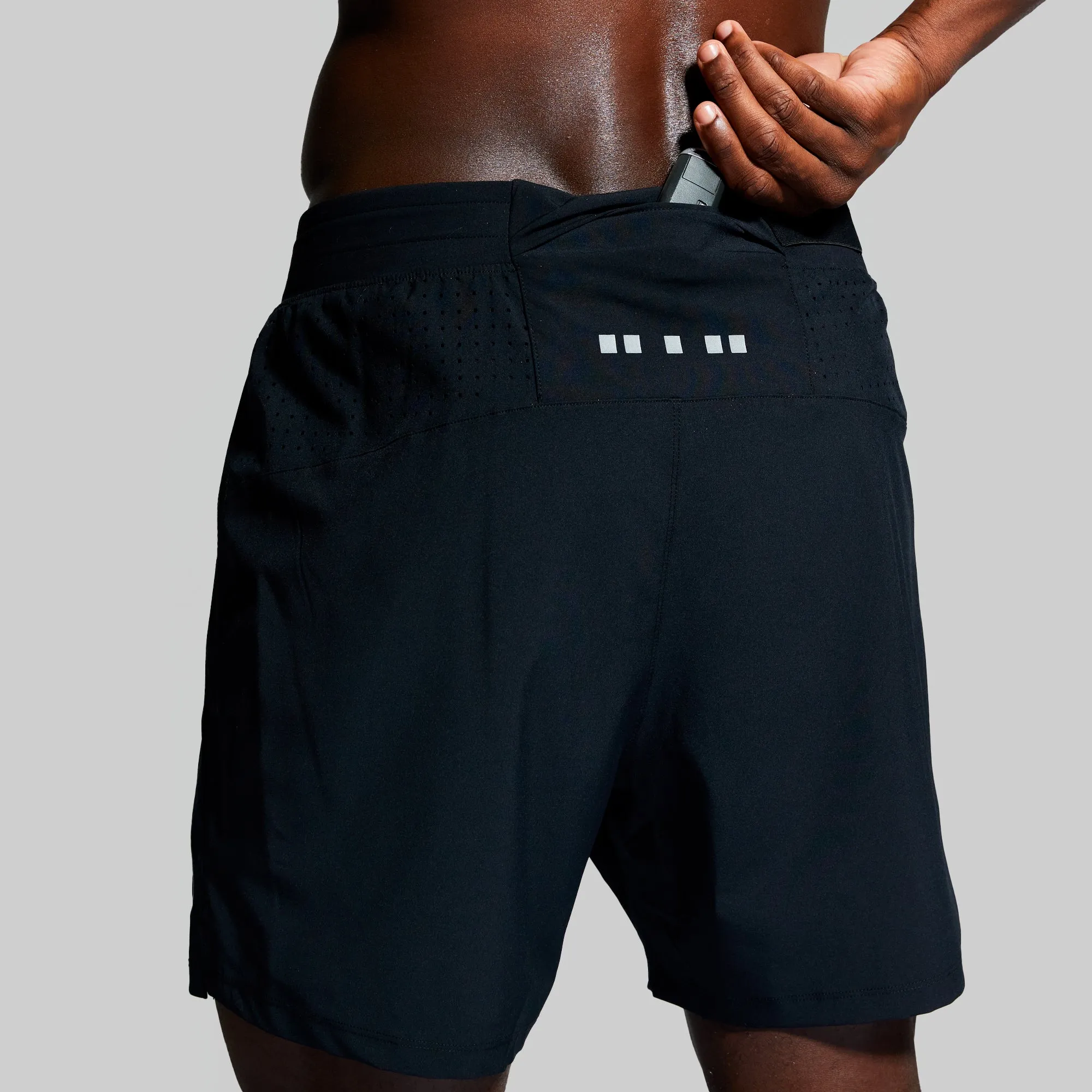 Men's Endurance Short w/ Compression (Black) sold by Born Primitive product image thumbnail 4