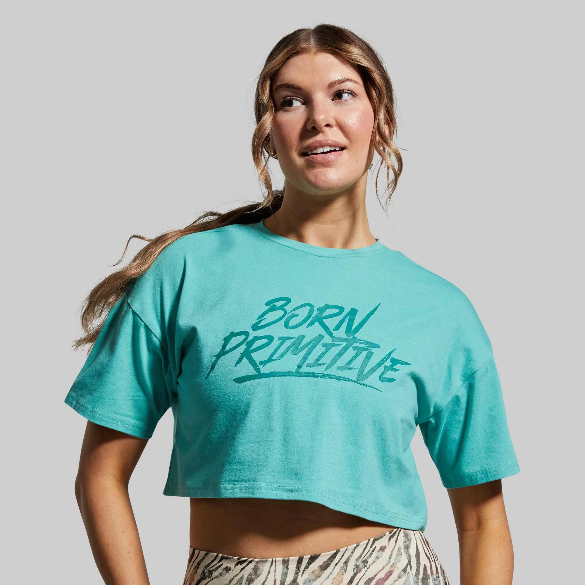 Training Crop Tee 2.0 (Jungle Mist) sold by Born Primitive product image thumbnail 3