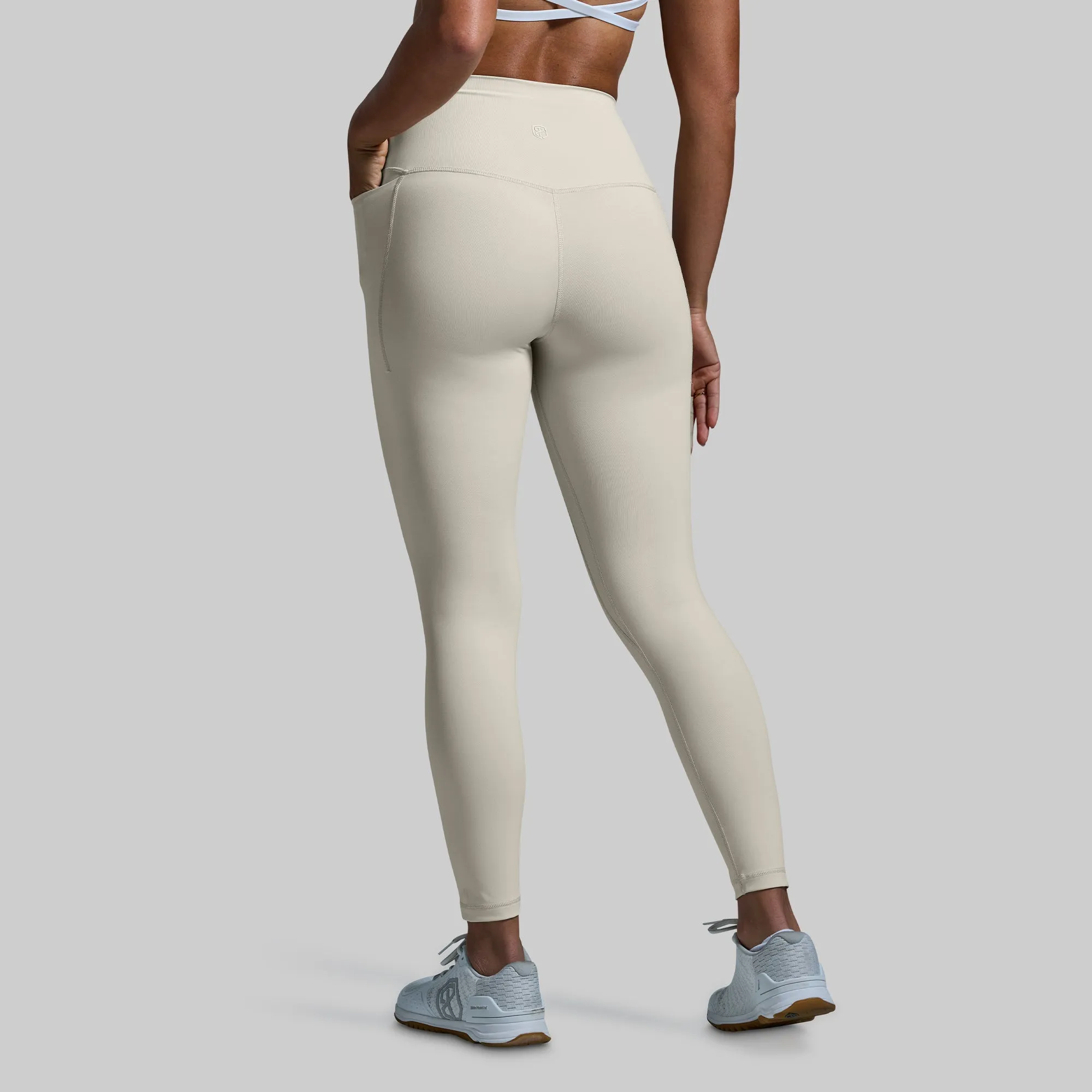Your Go To Legging w/ Pockets 2.0 (Oatmeal) sold by Born Primitive product image thumbnail 5